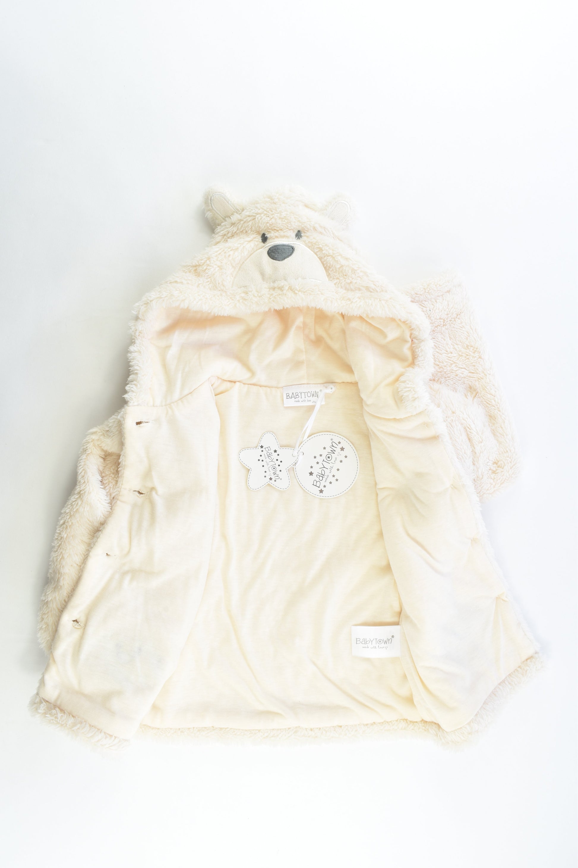 NEW Baby Town Size 2 (18-24 months) Fluffy Teddy Jacket