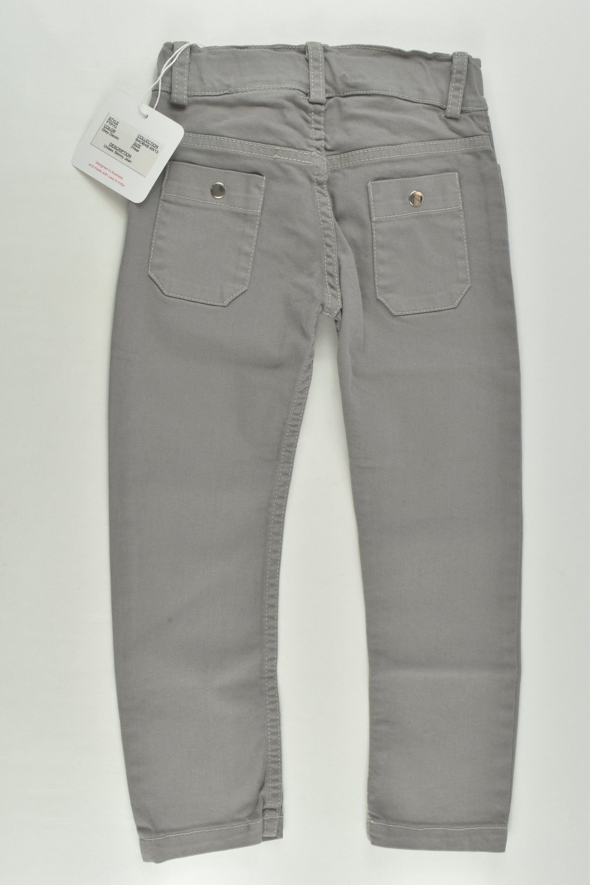 NEW Baobab Size 3 Unisex Skinny Denim Pants
