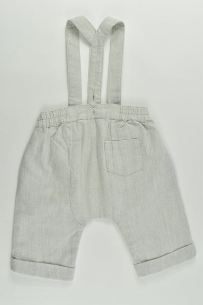NEW Bébé by Minihaha Size 000 Lined Suspender Shorts