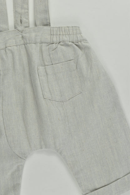 NEW Bébé by Minihaha Size 000 Lined Suspender Shorts