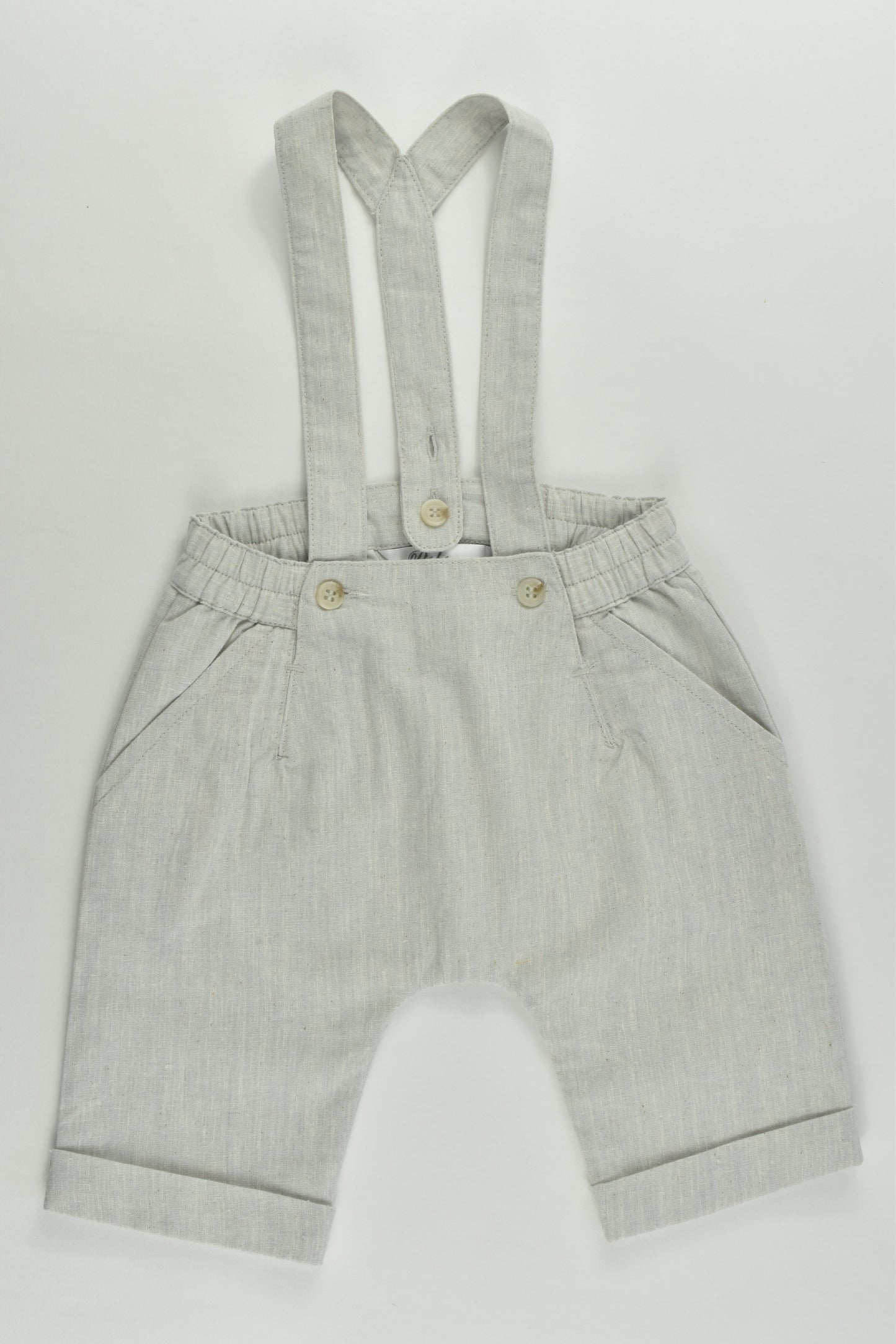 NEW Bébé by Minihaha Size 000 Lined Suspender Shorts