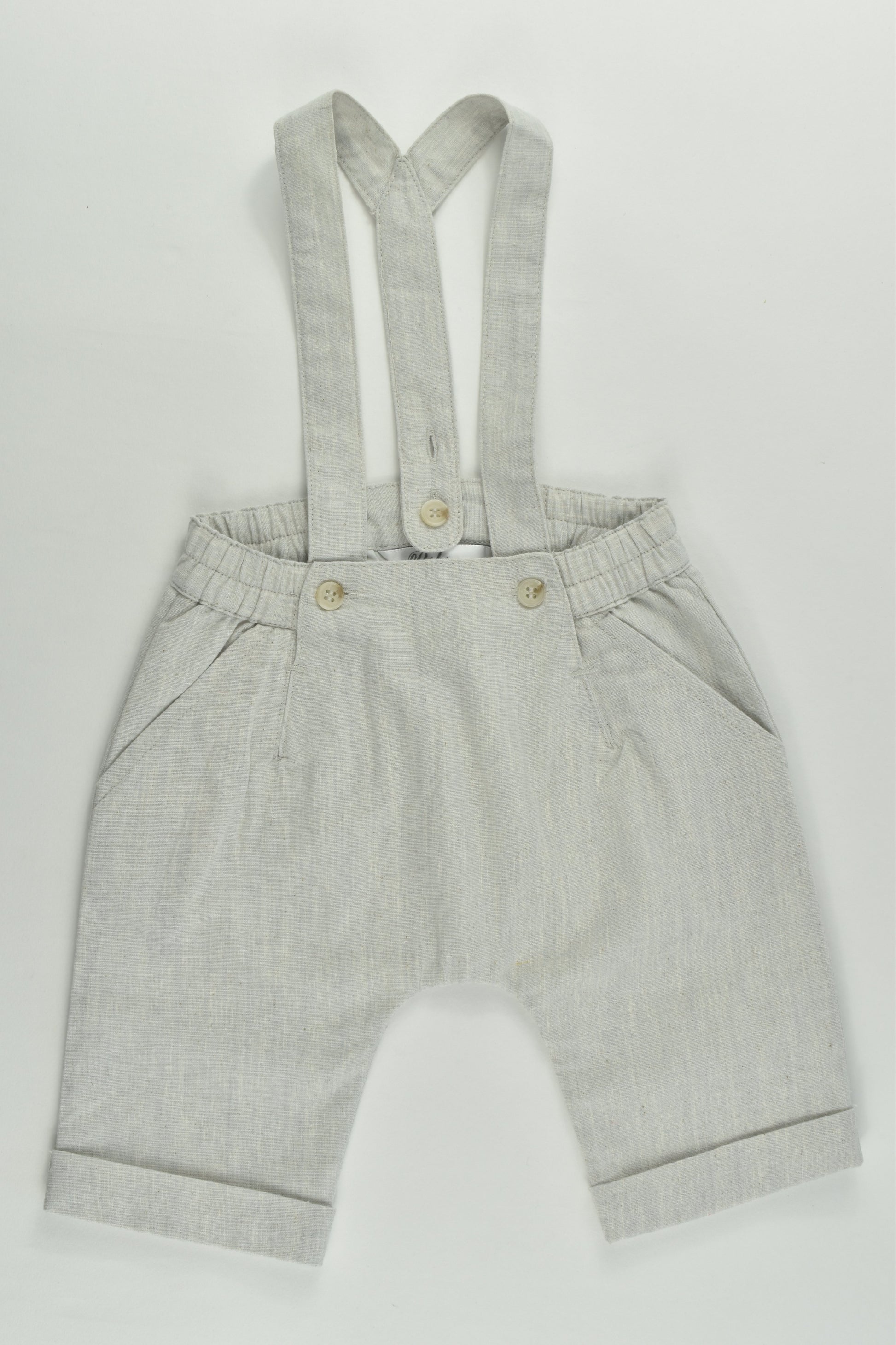 NEW Bébé by Minihaha Size 000 Lined Suspender Shorts
