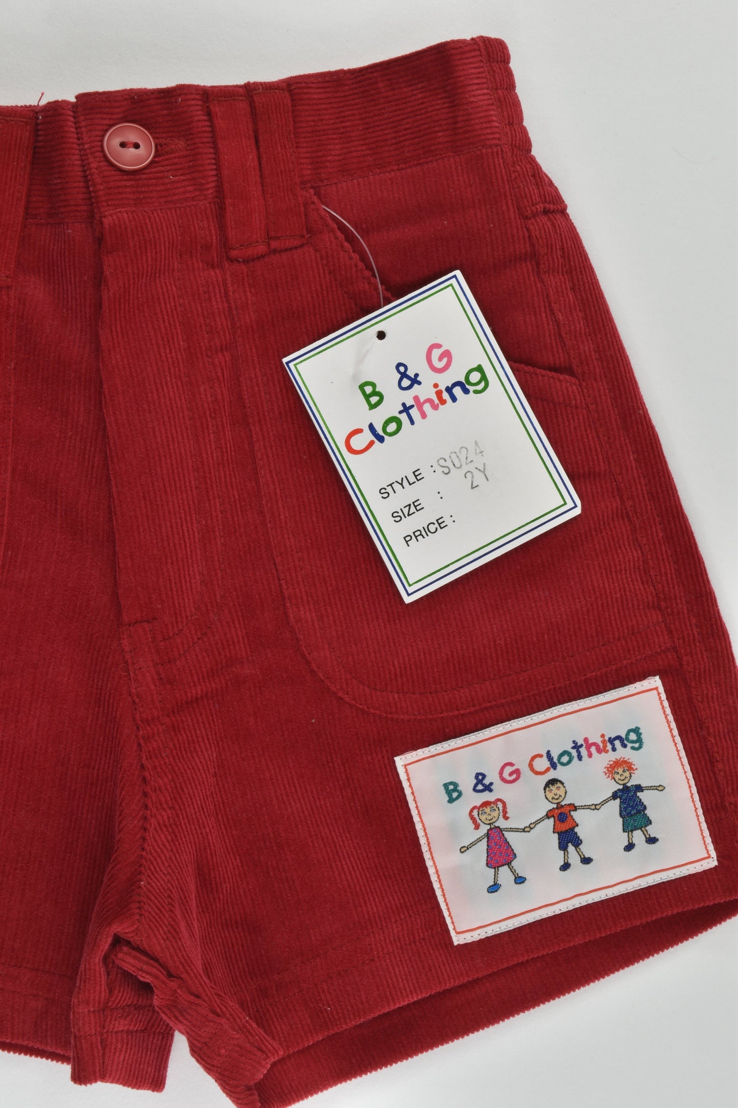 NEW B&G Clothing Size 2 Cord Shorts