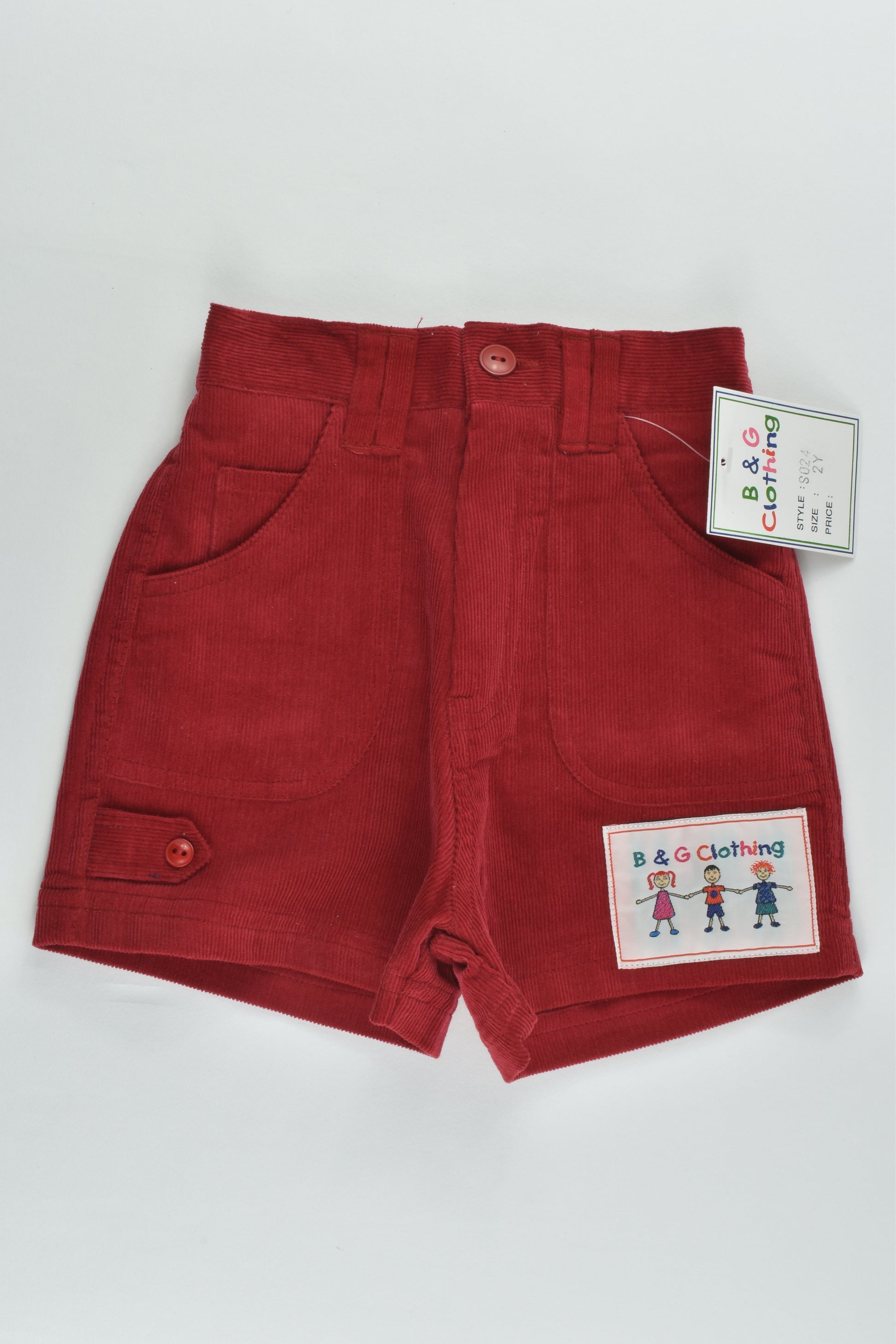 NEW B&G Clothing Size 2 Cord Shorts