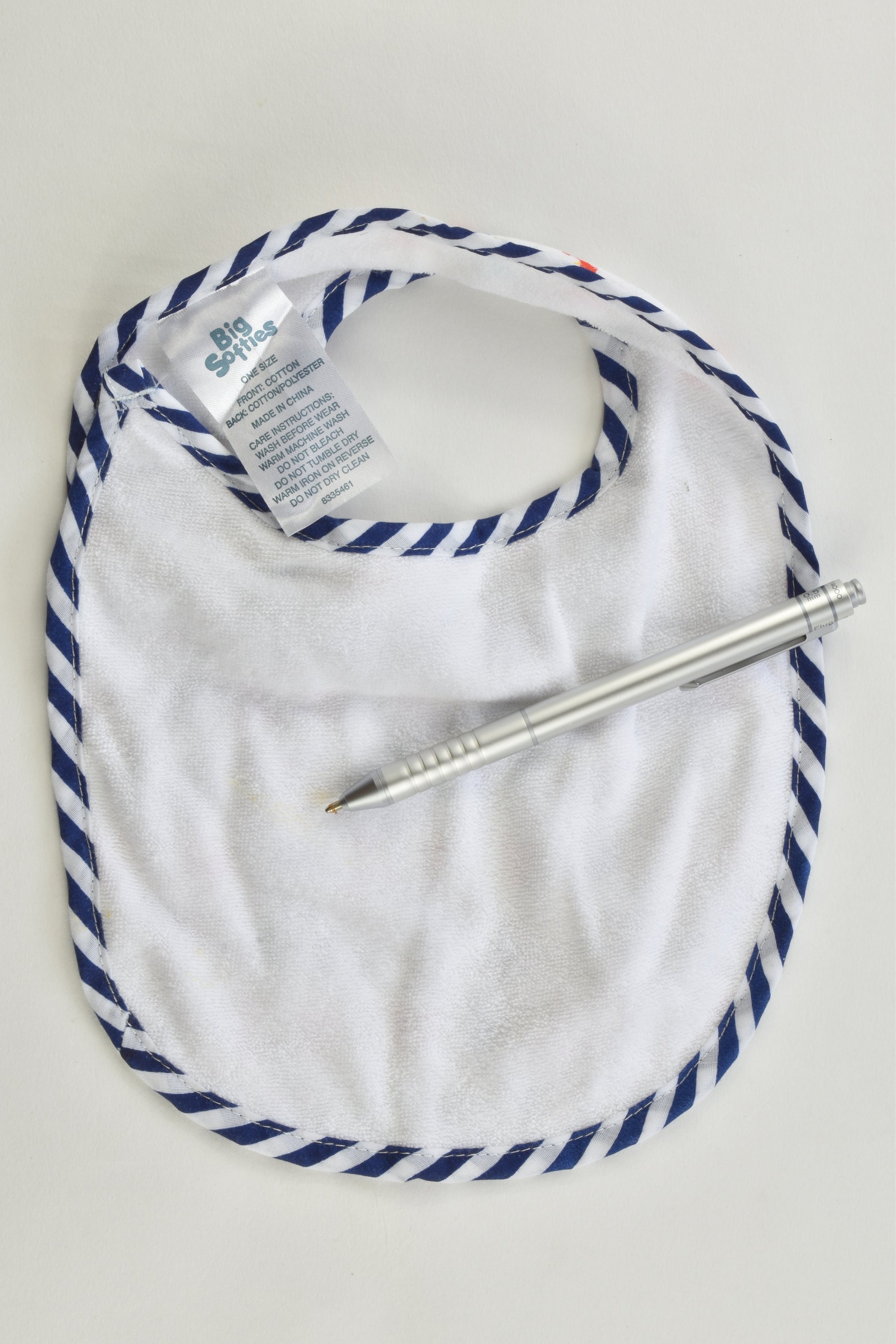 NEW Big Softies Nautical Baby Bib