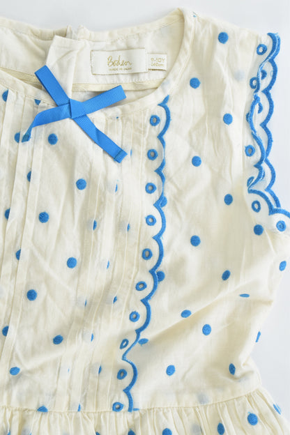 NEW Boden Size 9-10 (140 cm) Lined Polka Dots Dress