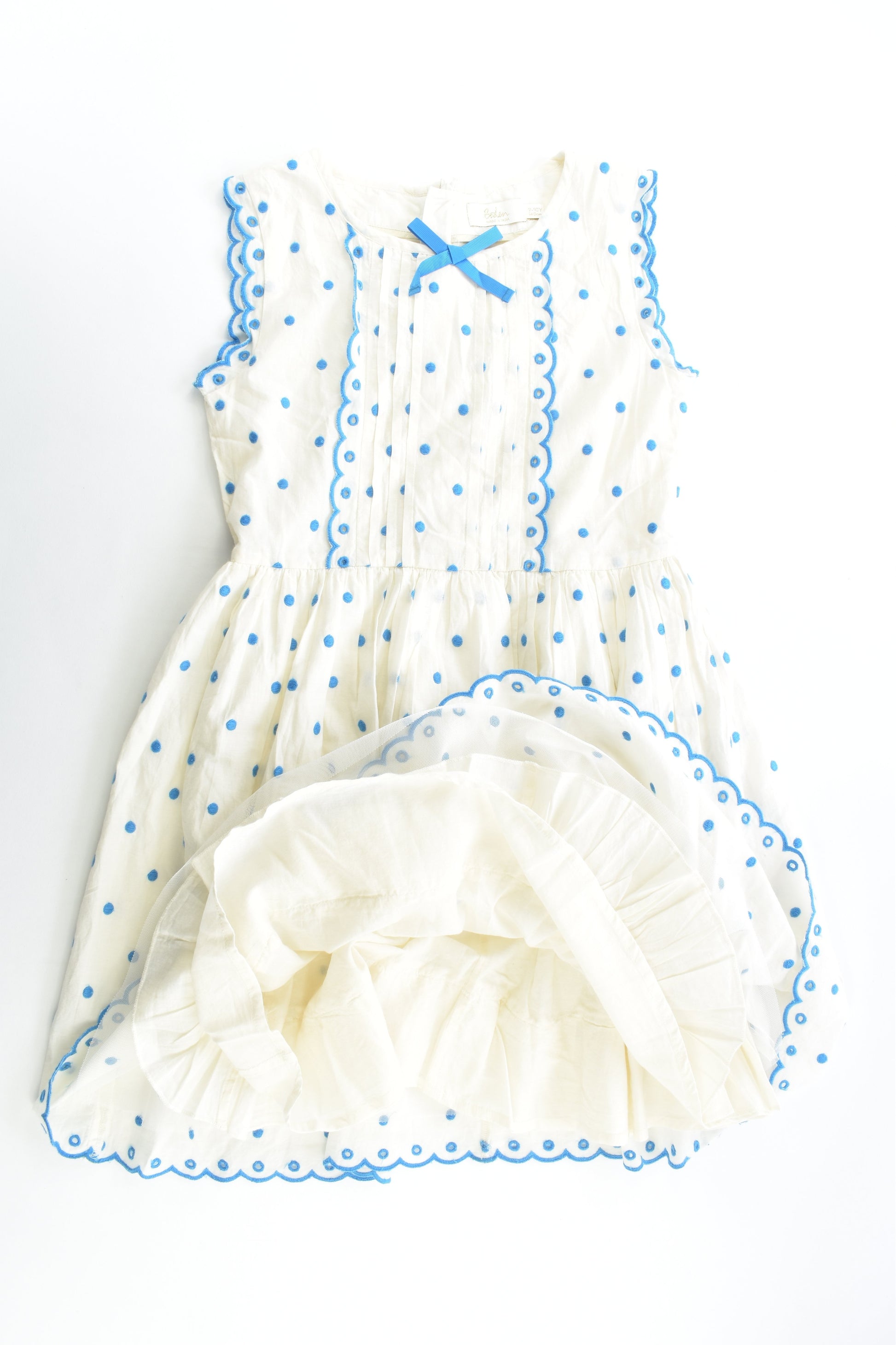 NEW Boden Size 9-10 (140 cm) Lined Polka Dots Dress