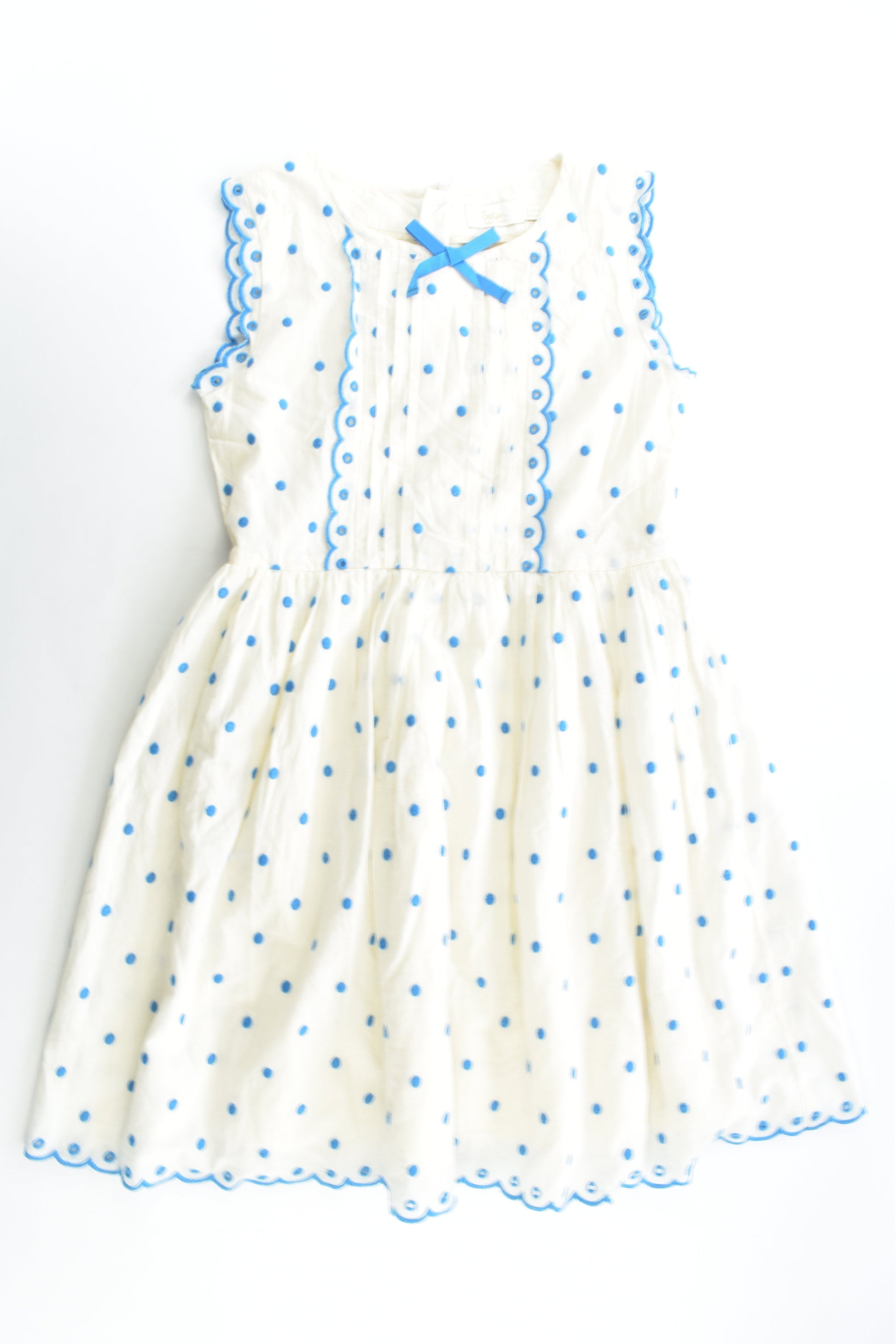 NEW Boden Size 9-10 (140 cm) Lined Polka Dots Dress