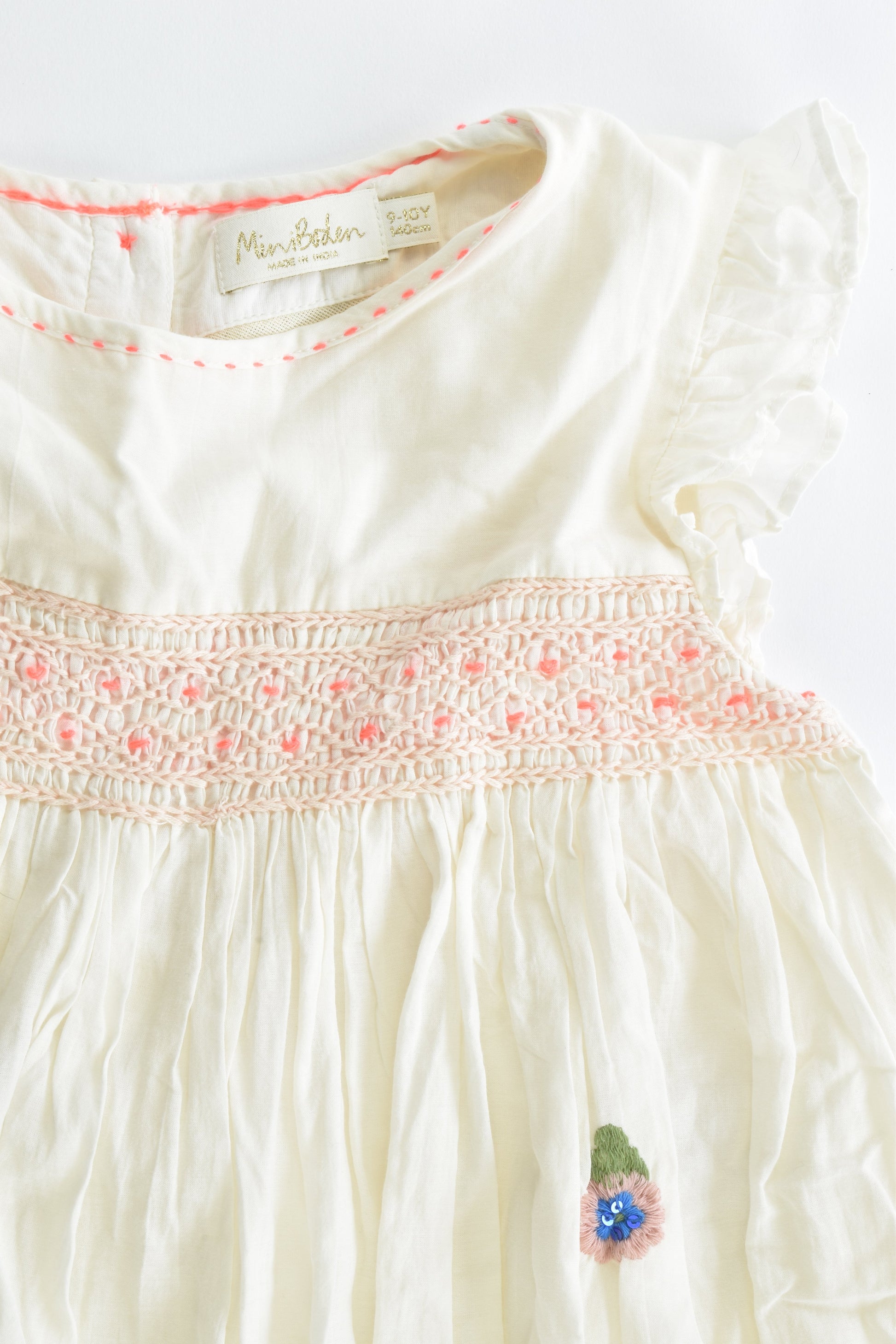 NEW Boden Size 9-10 (140 cm) Lined Smocked Dress