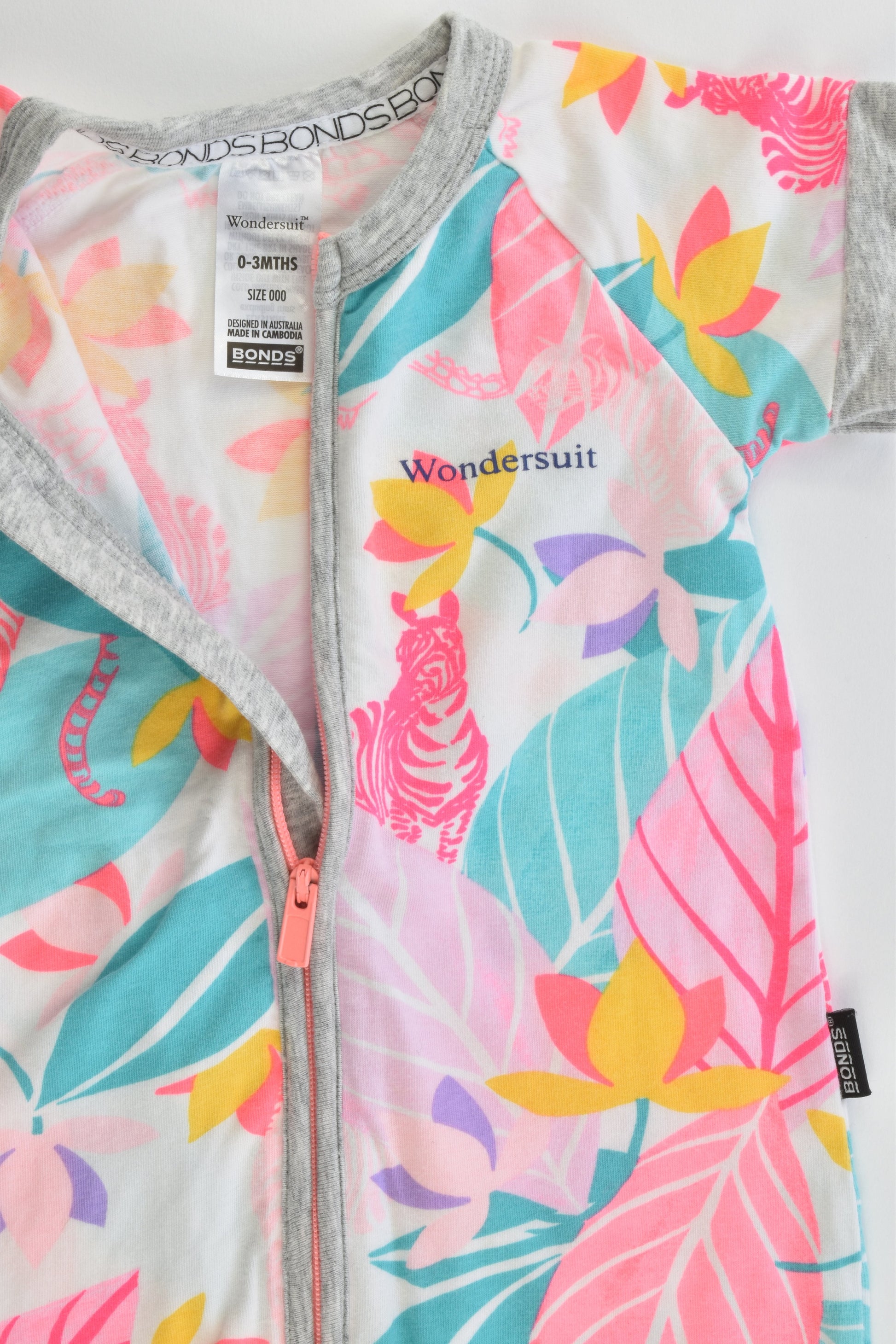 NEW Bonds Size 0-3 months (000) Summer Floral Wondersuit