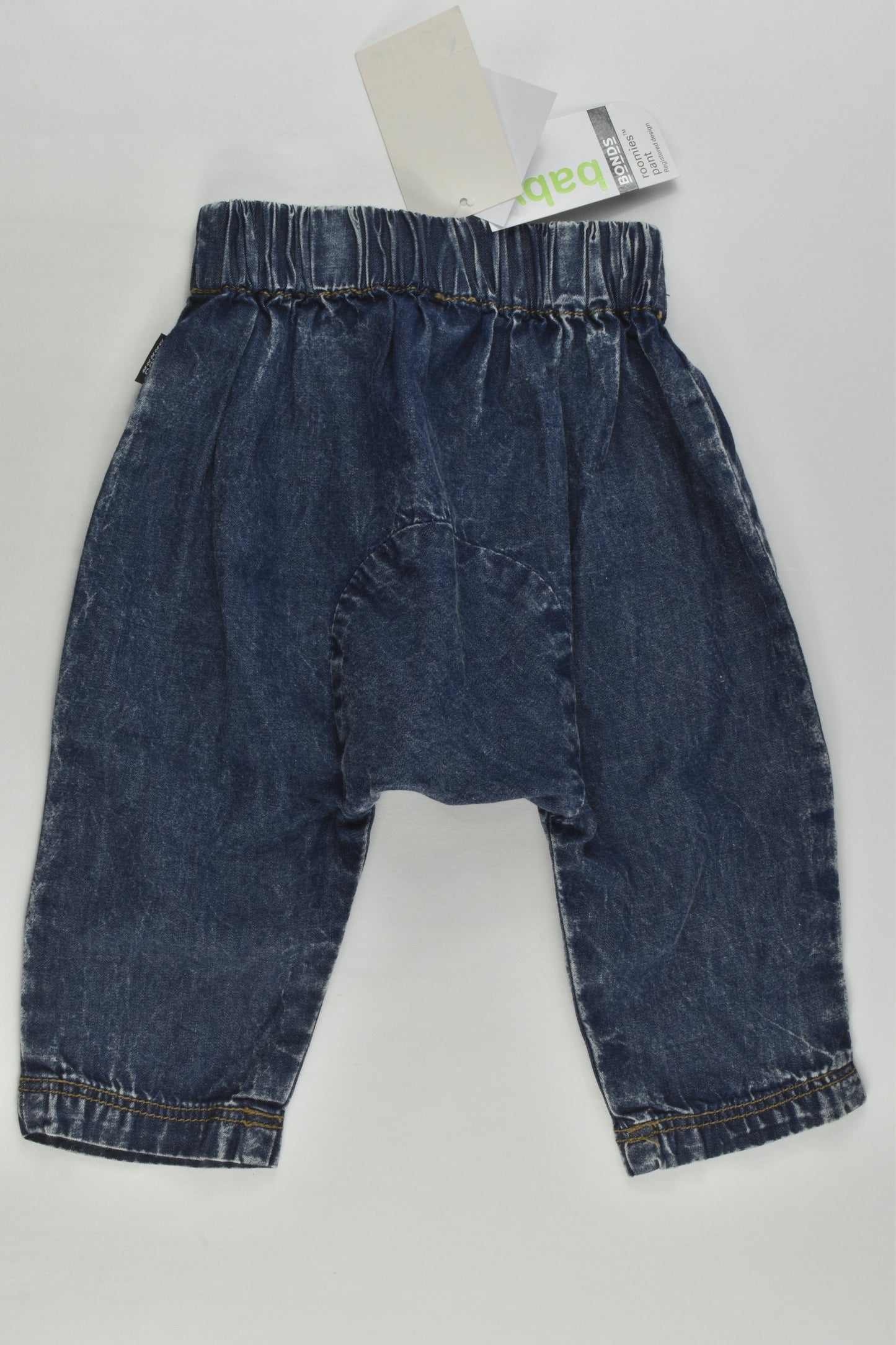 NEW Bonds Size 00 Lightweight Baggy Denim Pants