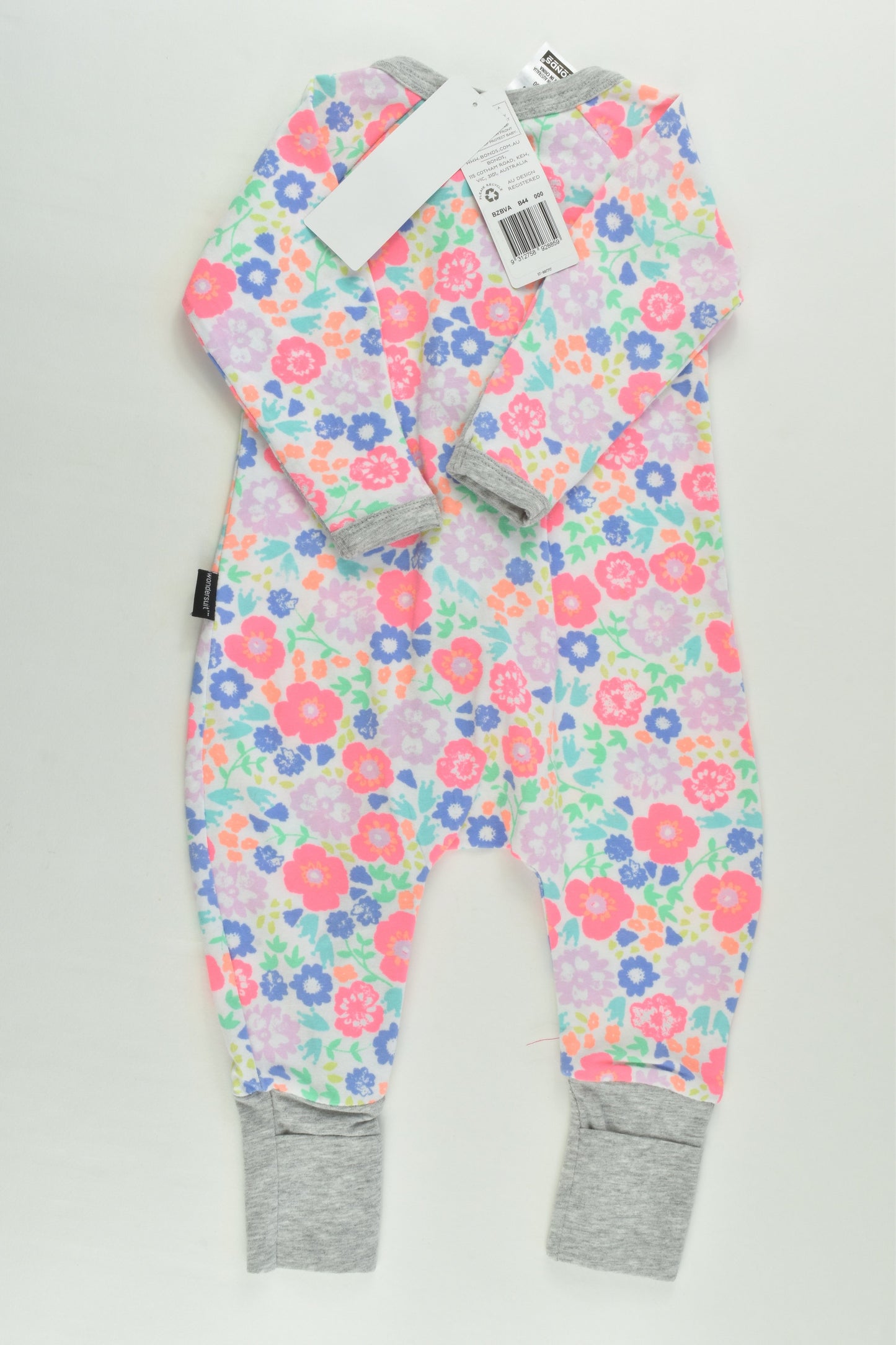 NEW Bonds Size 000 (0-3 months) Floral Wondersuit