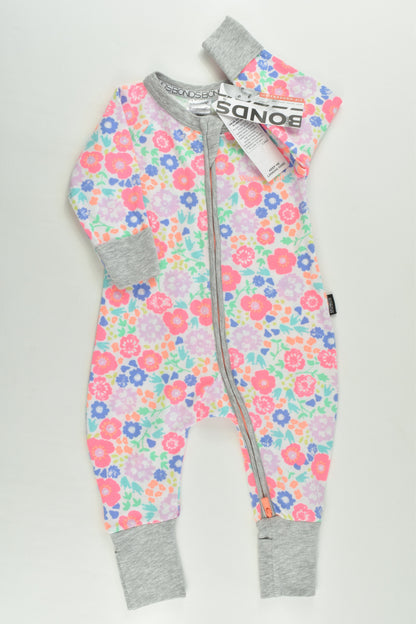 NEW Bonds Size 000 (0-3 months) Floral Wondersuit