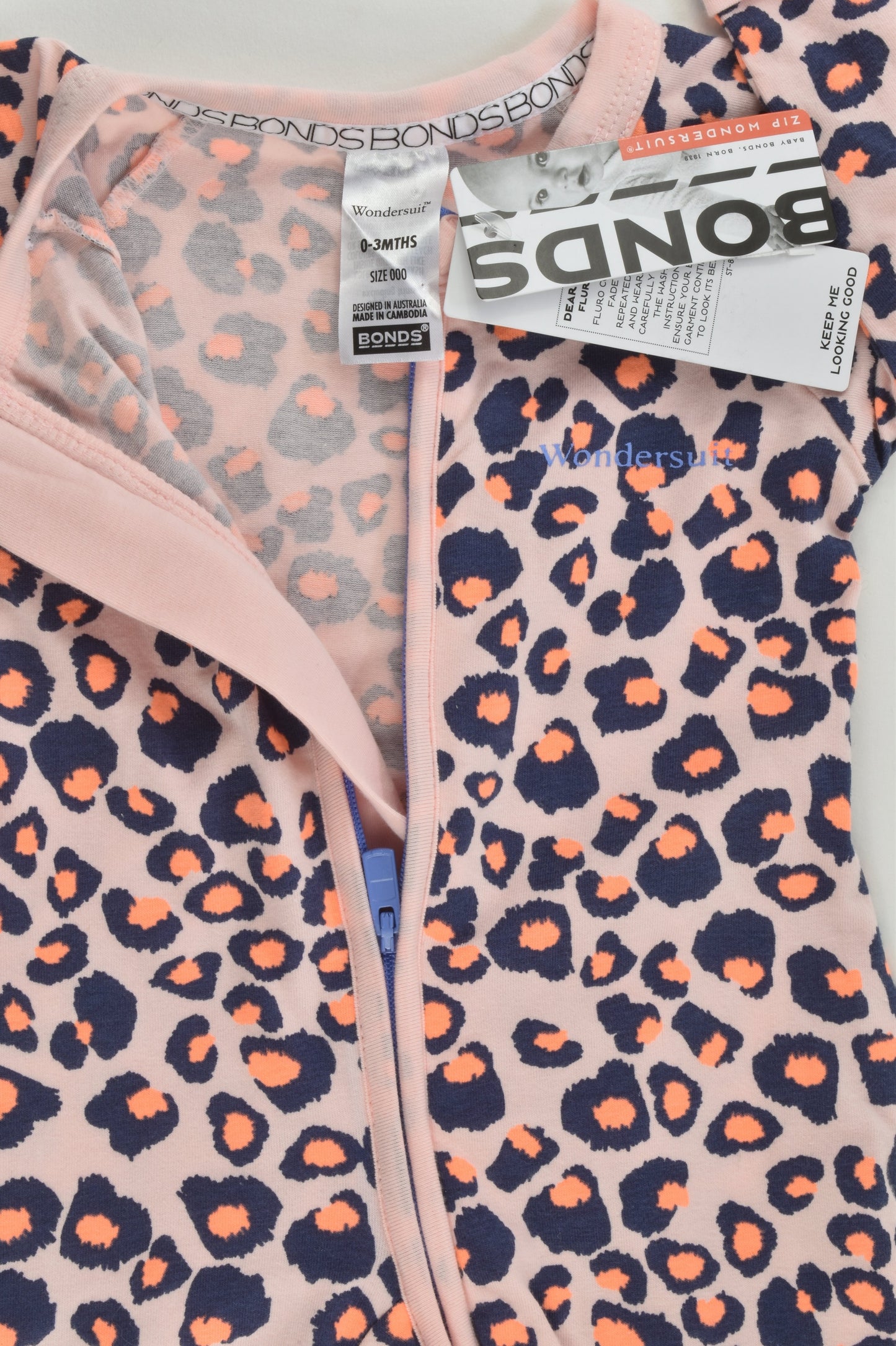 NEW Bonds Size 000 Leopard Wondersuit