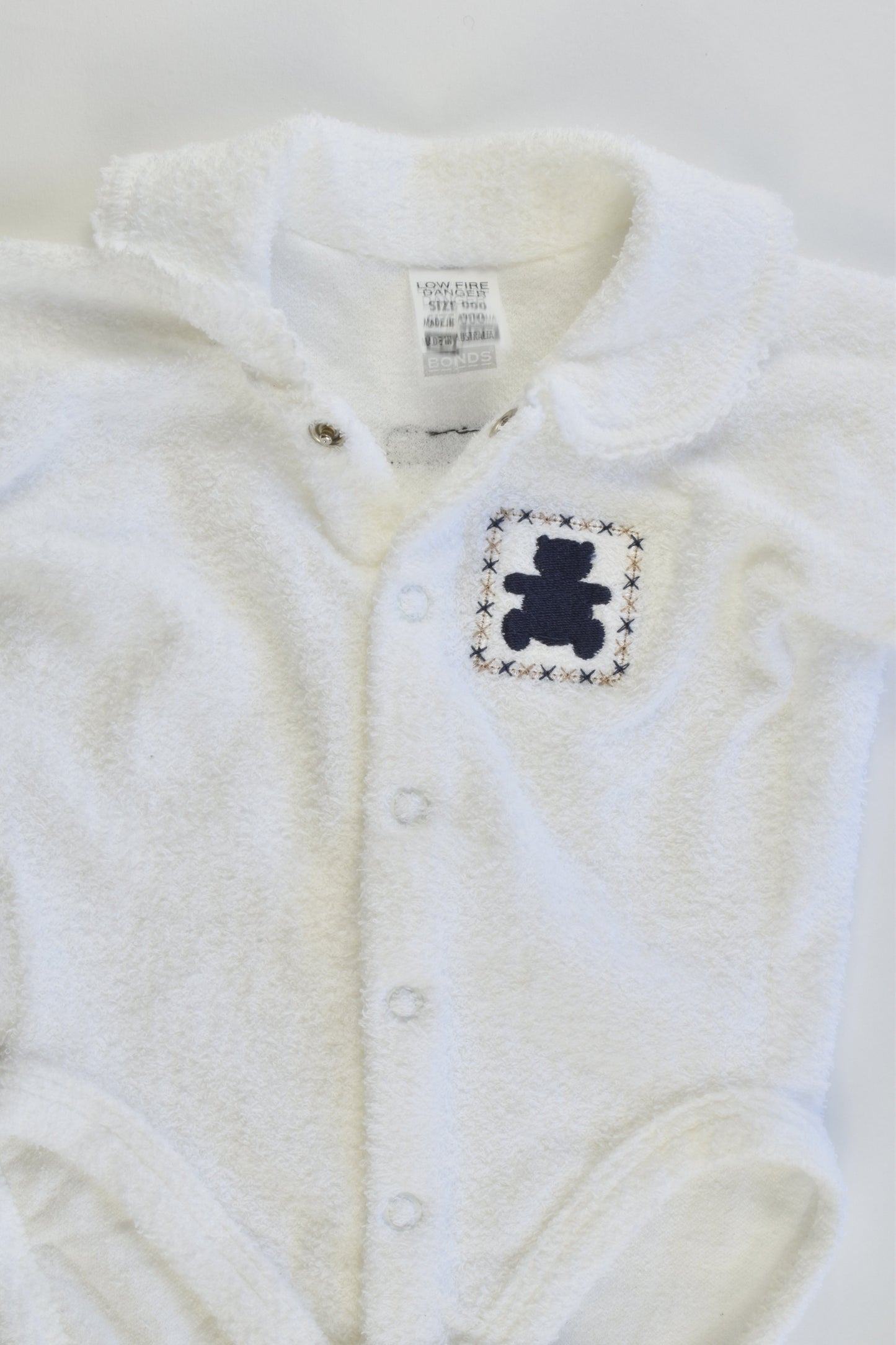 NEW Bonds Size 000 Terry Bodysuit with Teddy Bear
