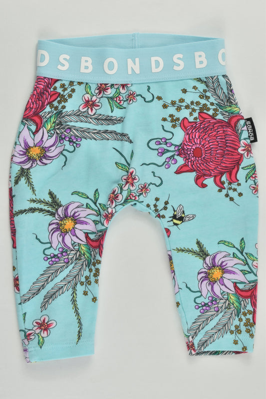 NEW Bonds Size 0000 (Newborn) Flowers and Bees Leggings