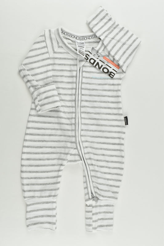 NEW Bonds Size 0000 (Newborn) Striped Wondersuit