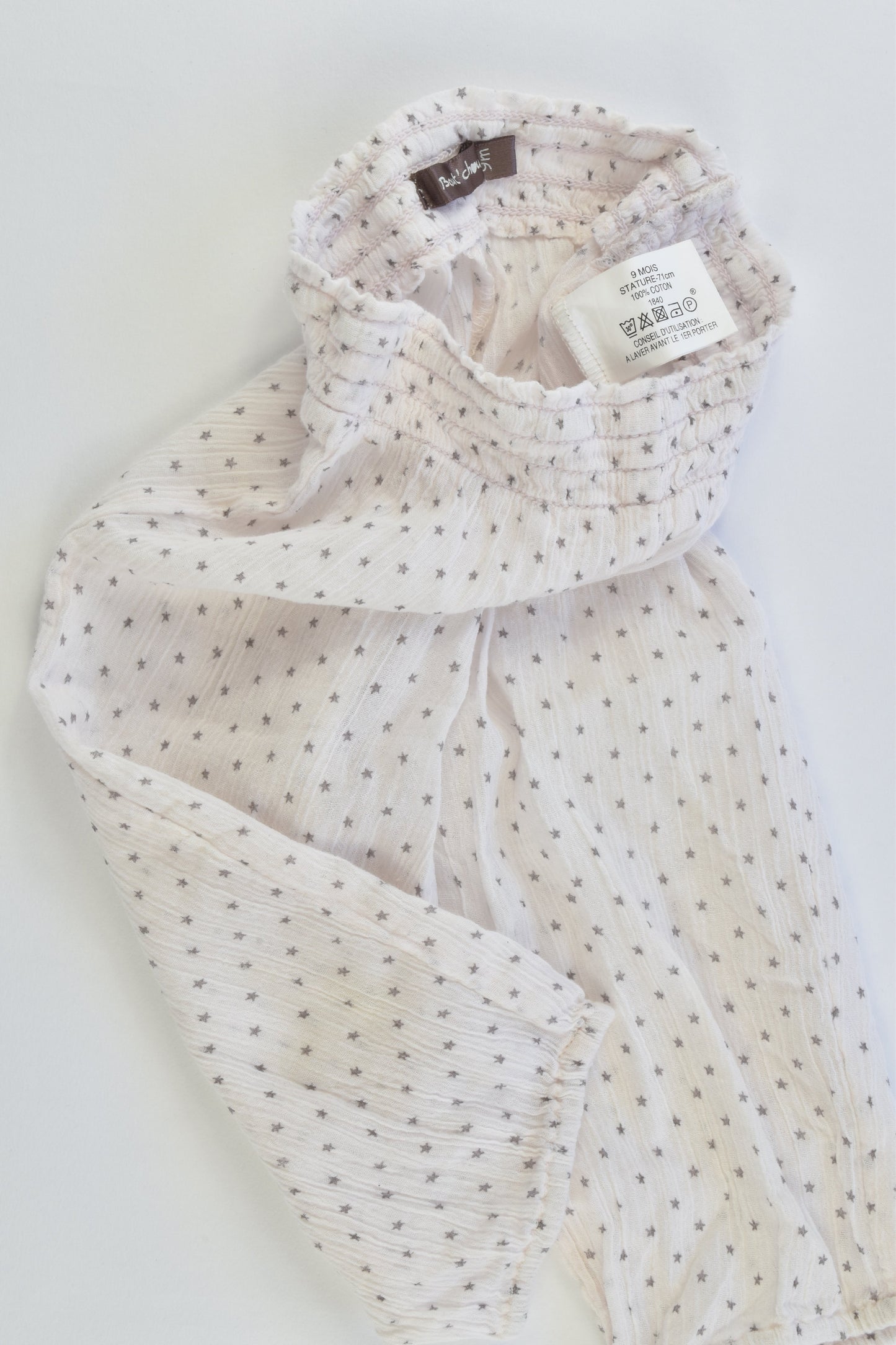 NEW Bout'Chou (France) Size 00-0 Lightweight Stars Pants