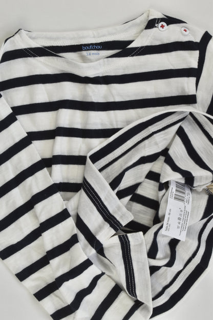 NEW Bout'Chou (France) Size 1-2 (24 months, 86 cm) Striped Top