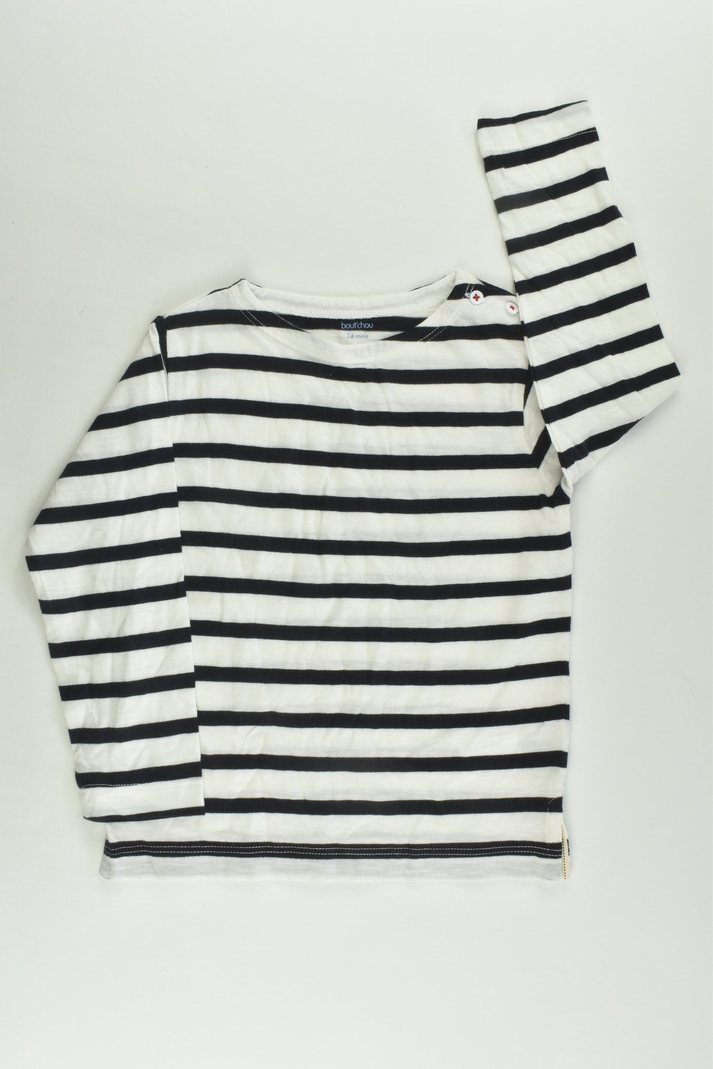 NEW Bout'Chou (France) Size 1-2 (24 months, 86 cm) Striped Top
