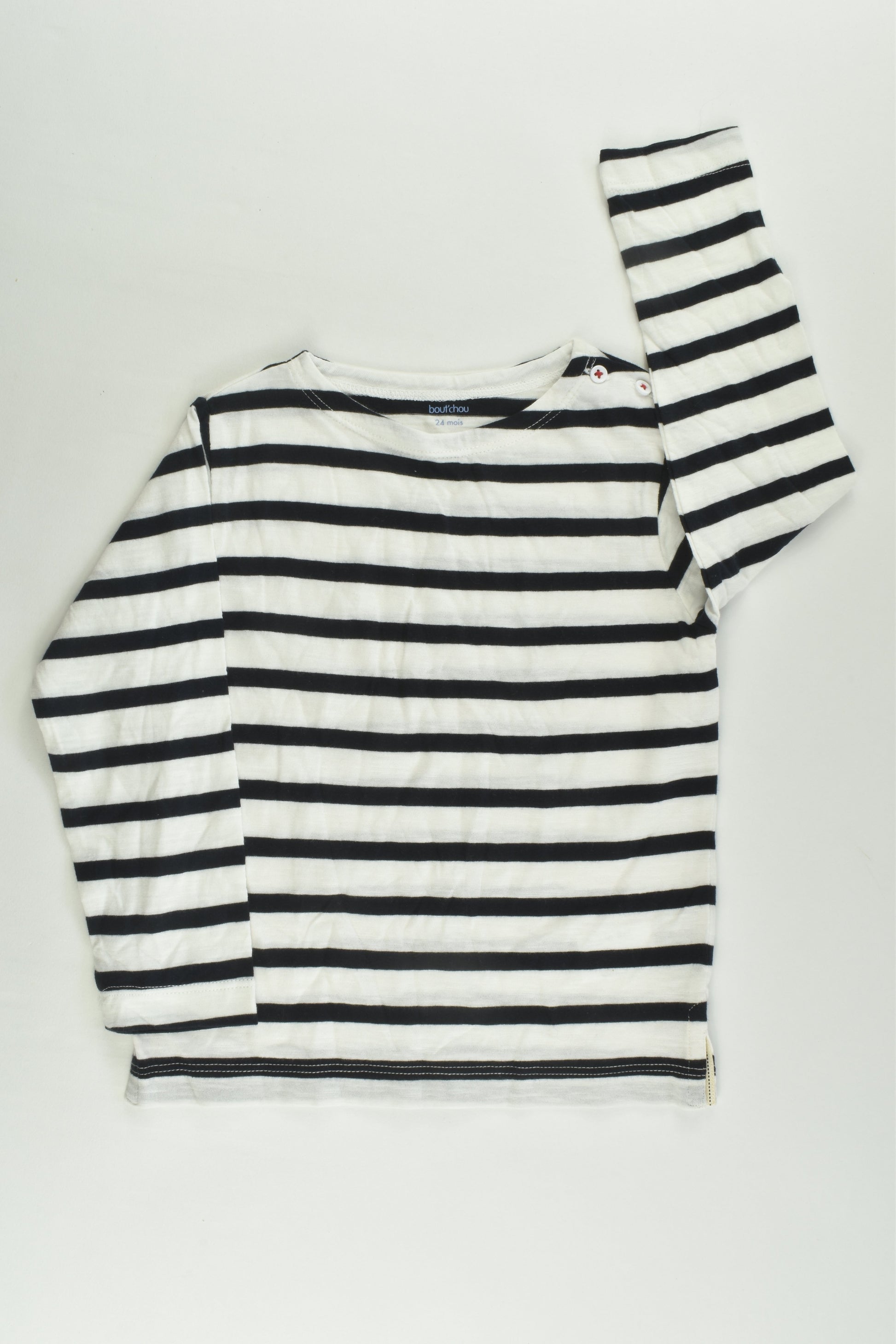 NEW Bout'Chou (France) Size 1-2 (24 months, 86 cm) Striped Top