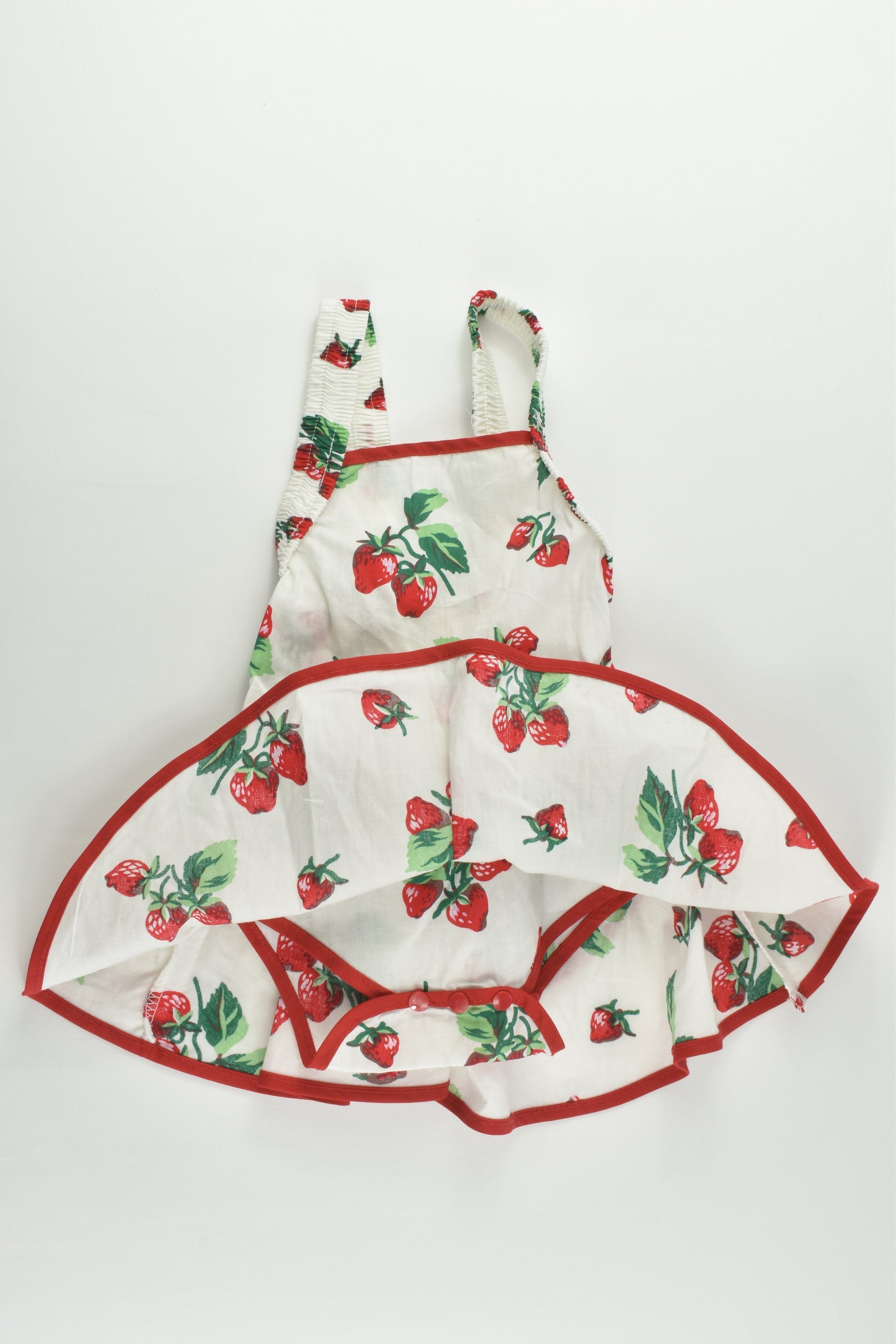 NEW Brand Unknown Size 0-1 (80 cm) Strawberry Dress with Bodysuit Underneath