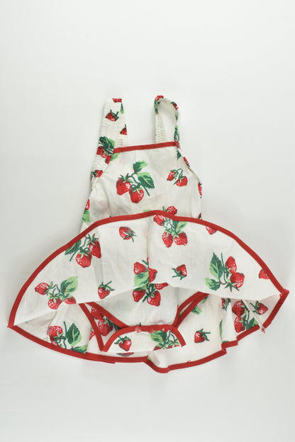 NEW Brand Unknown Size 0-1 (80 cm) Strawberry Dress with Bodysuit Underneath