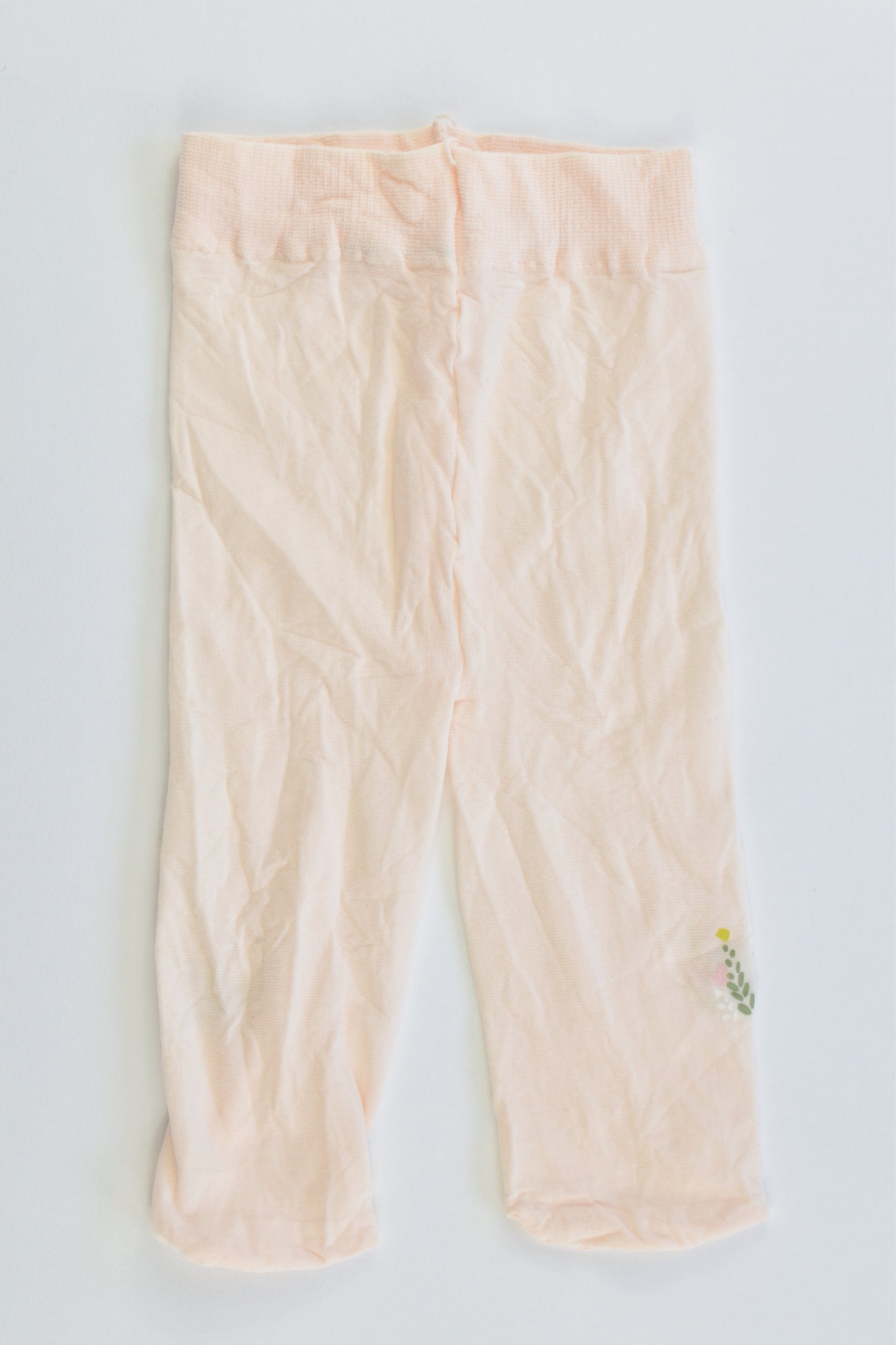 NEW Brand Unknown Size approx 00 Flowers Footed Tights