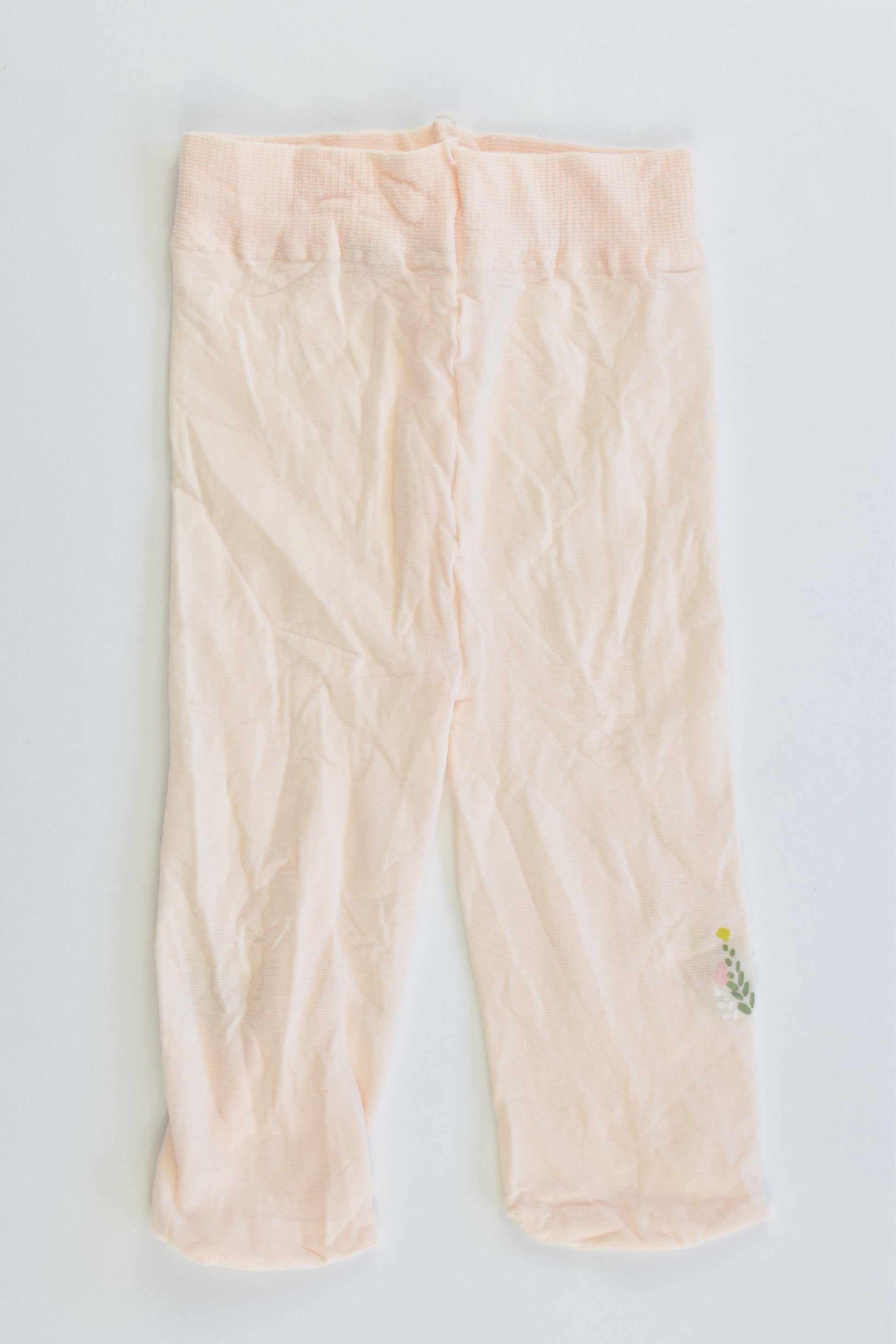 NEW Brand Unknown Size approx 00 Flowers Footed Tights