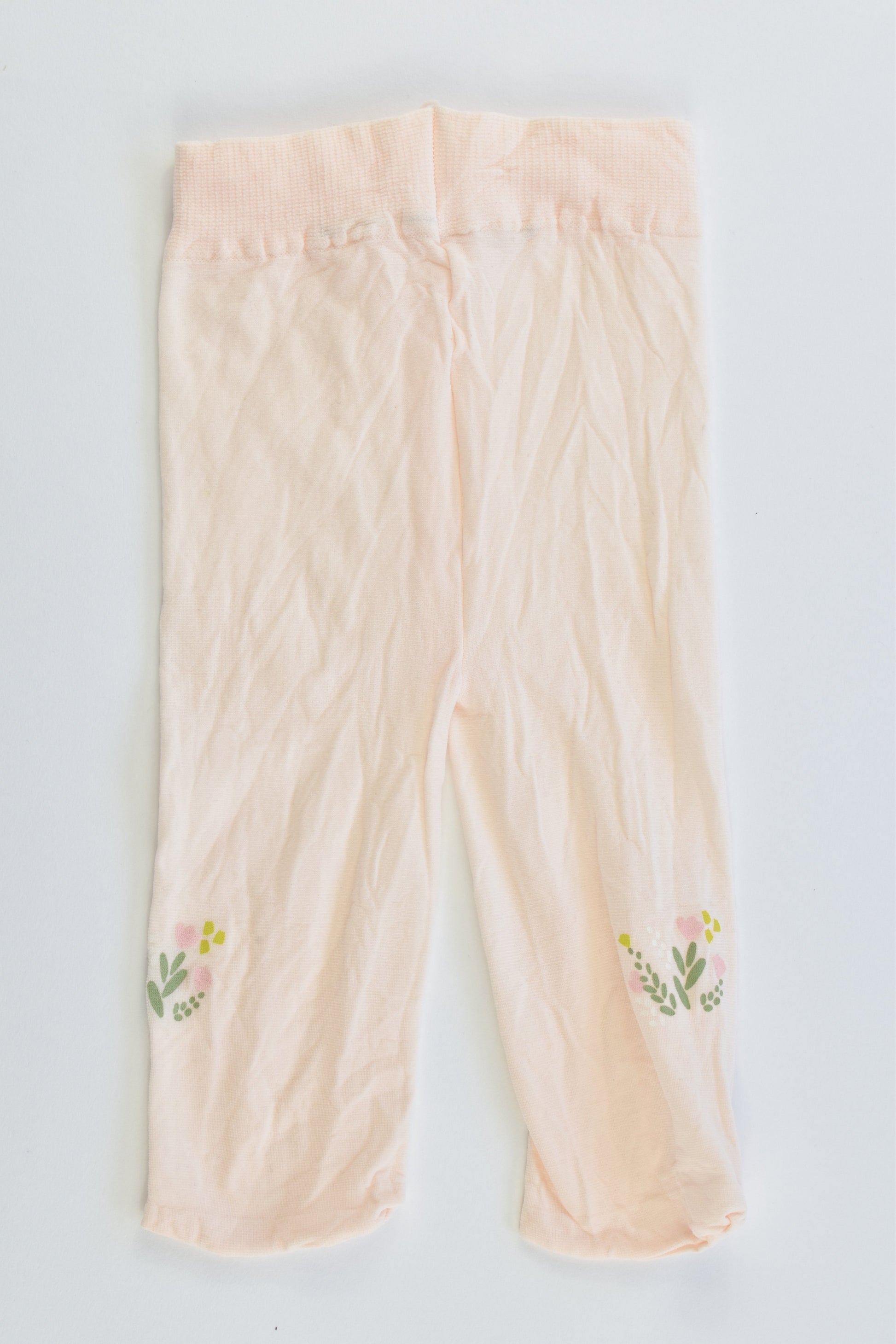NEW Brand Unknown Size approx 00 Flowers Footed Tights