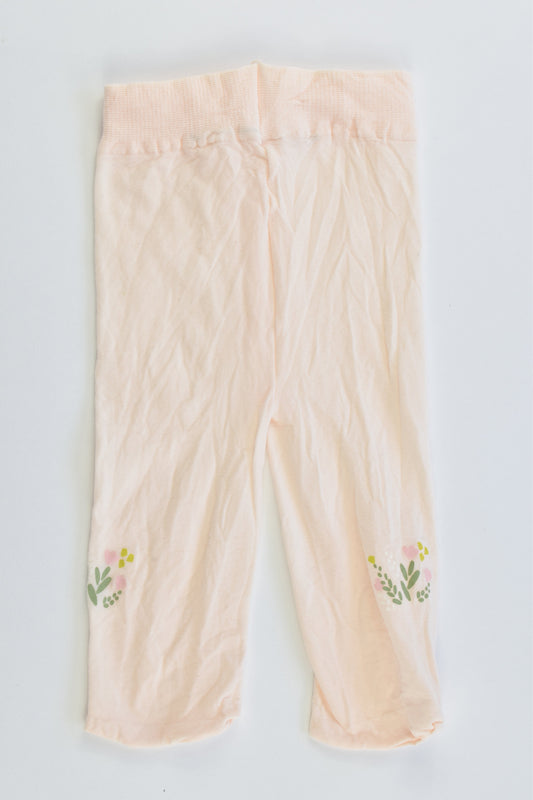 NEW Brand Unknown Size approx 00 Flowers Footed Tights