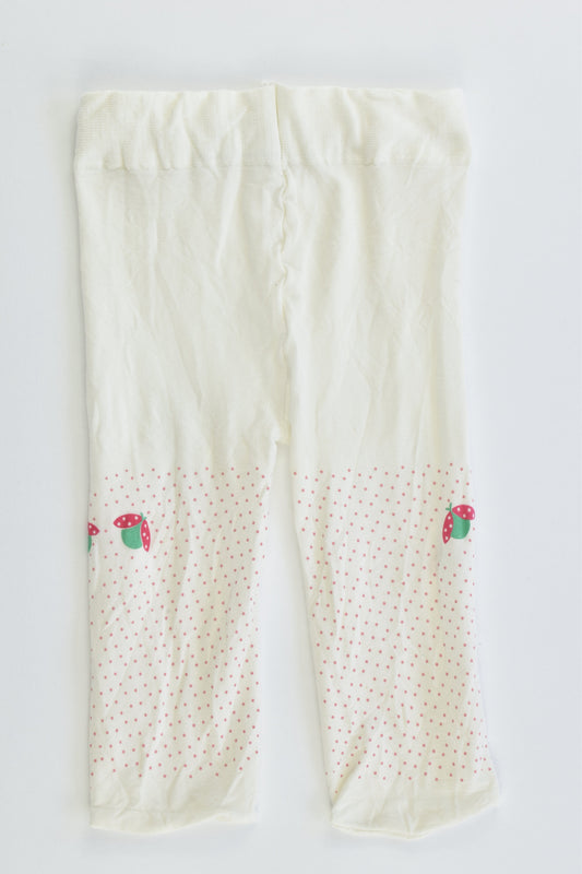 NEW Brand Unknown Size approx 00 Ladybugs Footed Tights