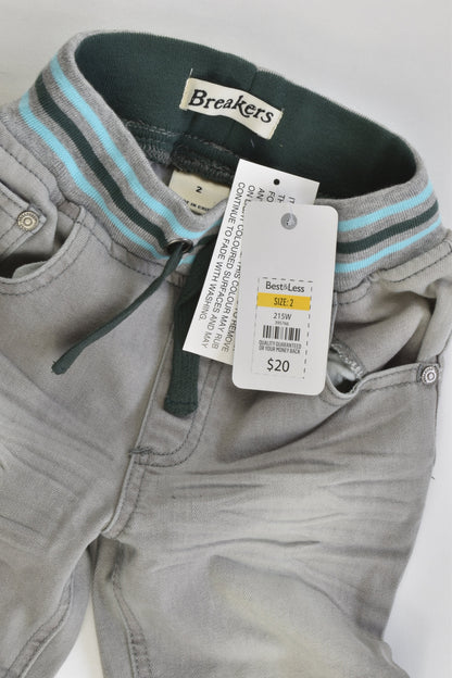 NEW Breakers Size 2 Stretchy Denim Pants