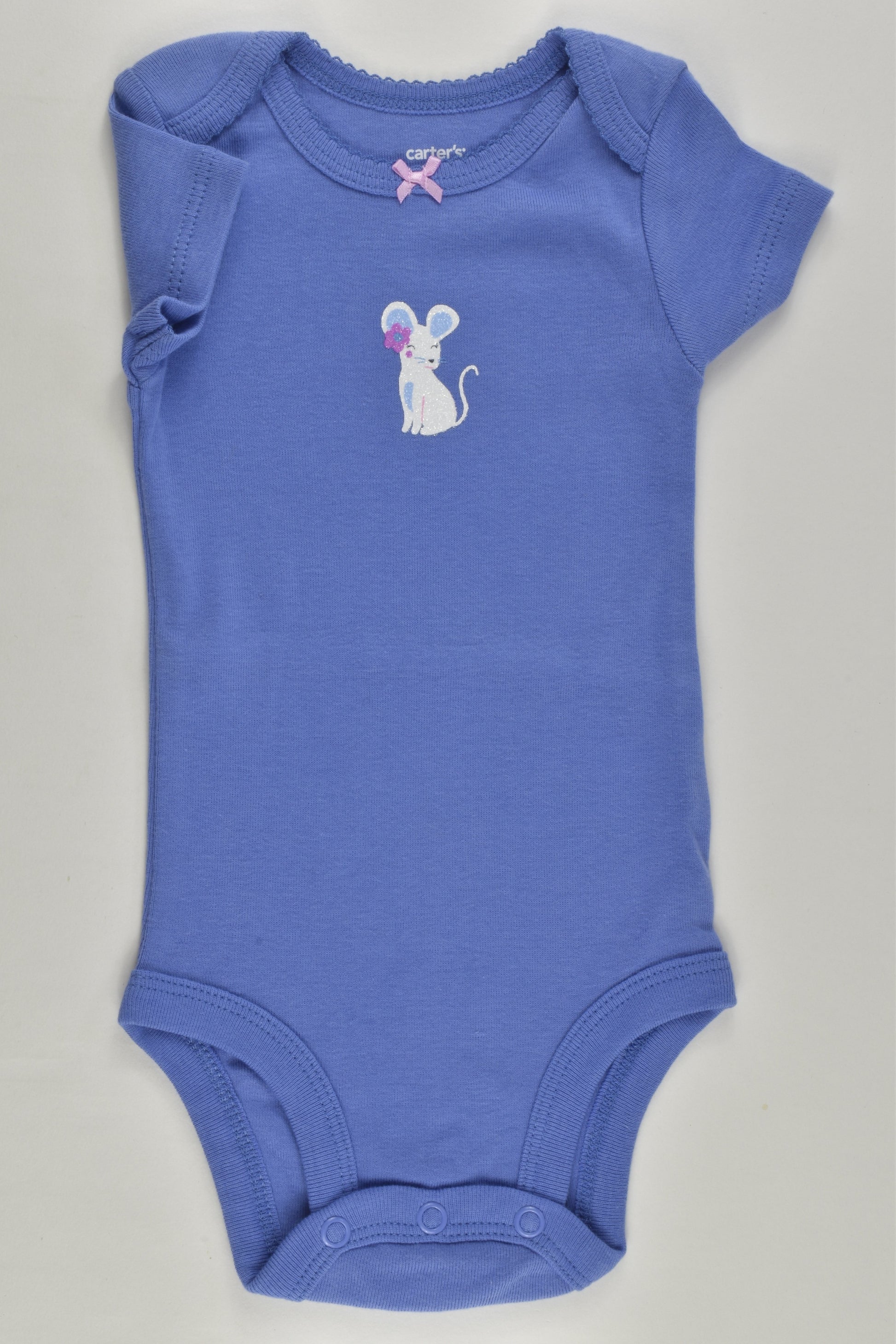 NEW Carter's Size 000 (3 months) Mouse Bodysuit