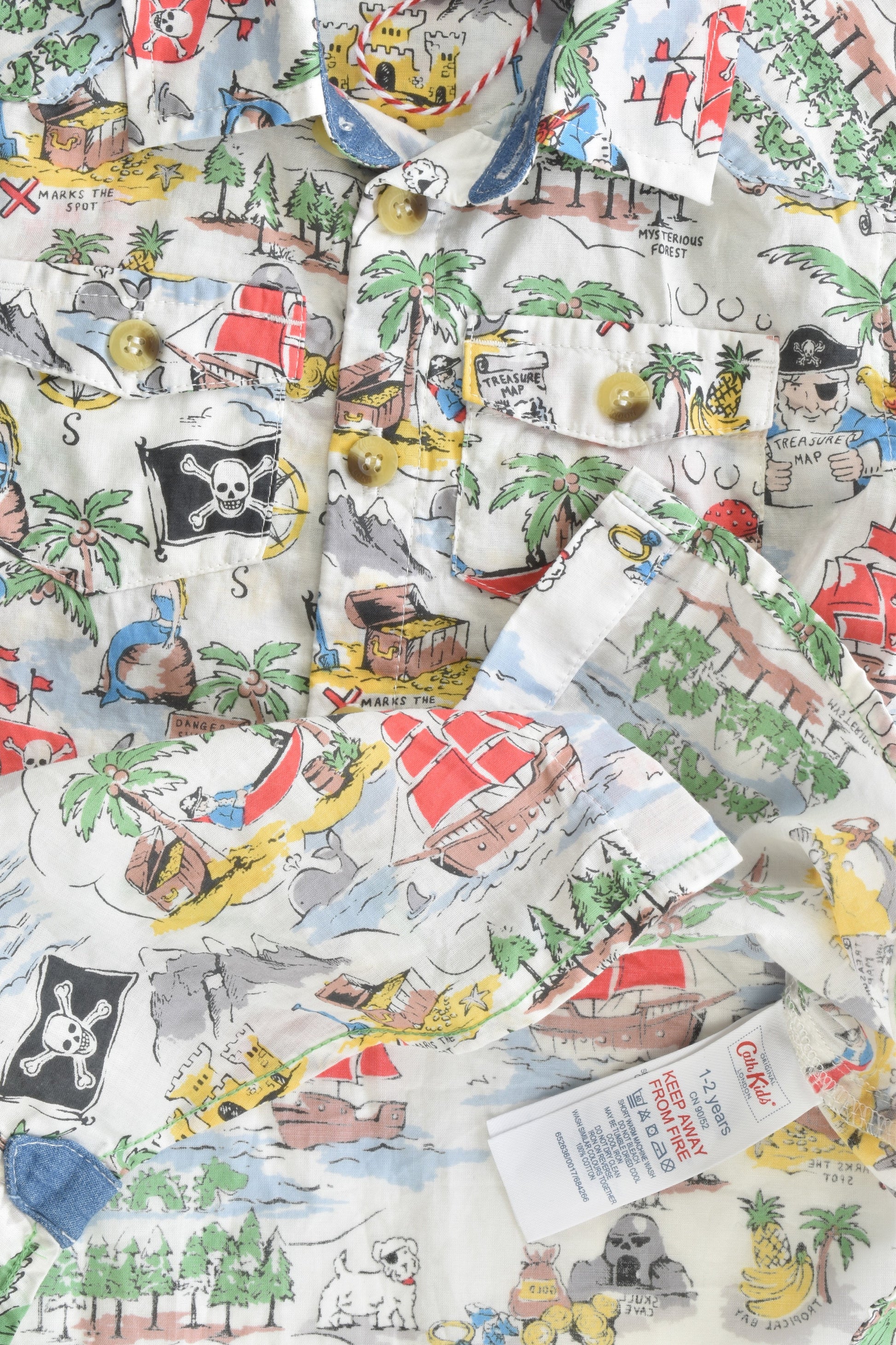 NEW Cath Kids London Size 1-2 Years Pirate Collared Shirt