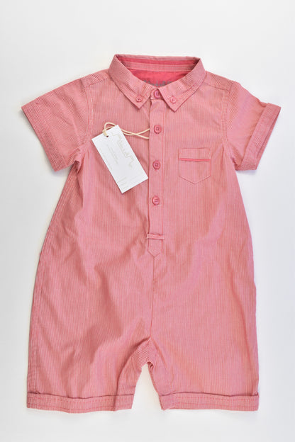 NEW Château de Sable (France) Size 0-1 (12 months) Collared Short Rompersuit