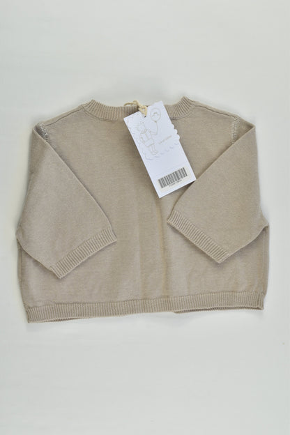 NEW Château de Sable (France) Size 0 (12 months) Linen/Cotton Cardigan