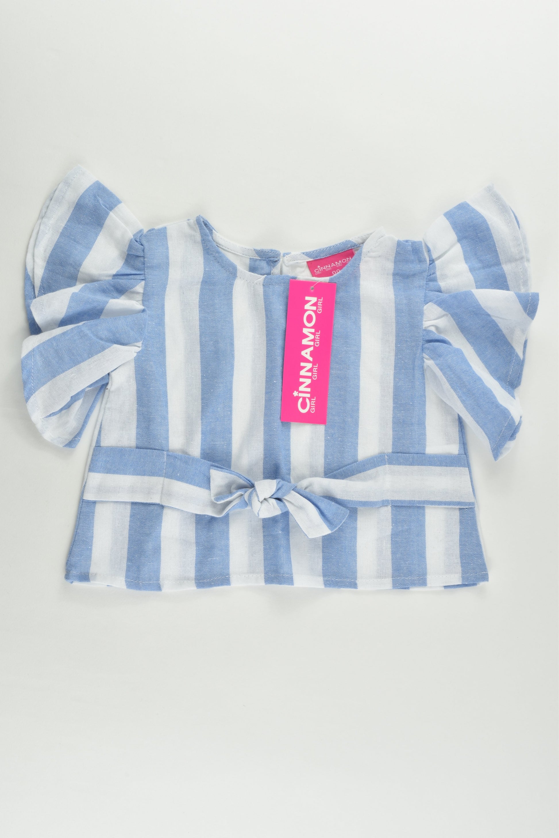 NEW Cinnamon Girl Size 00 Blue Stripes Top