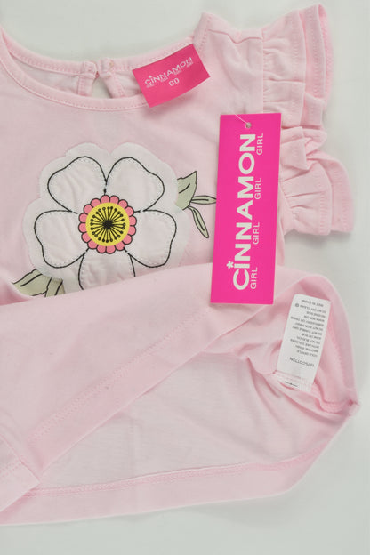 NEW Cinnamon Girl Size 00 Flower T-shirt