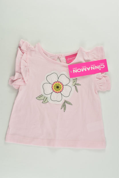 NEW Cinnamon Girl Size 00 Flower T-shirt