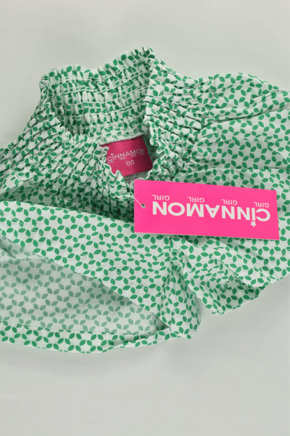 NEW Cinnamon Girl Size 00 Greed Spots Top and Shots