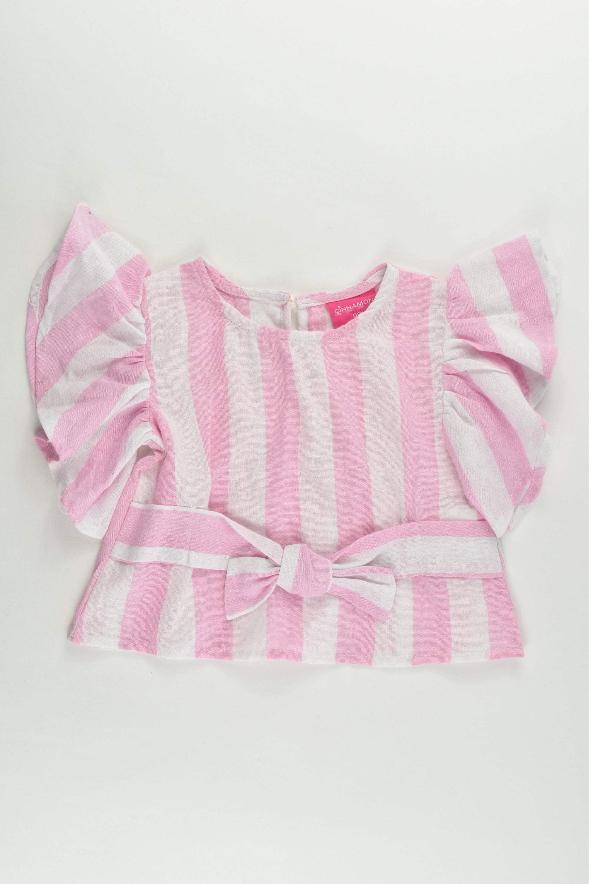 NEW Cinnamon Girl Size 00 Pink Stripes Top