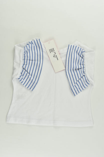 NEW Cinnamon Girl Size 00 Striped Sleeves T-shirt
