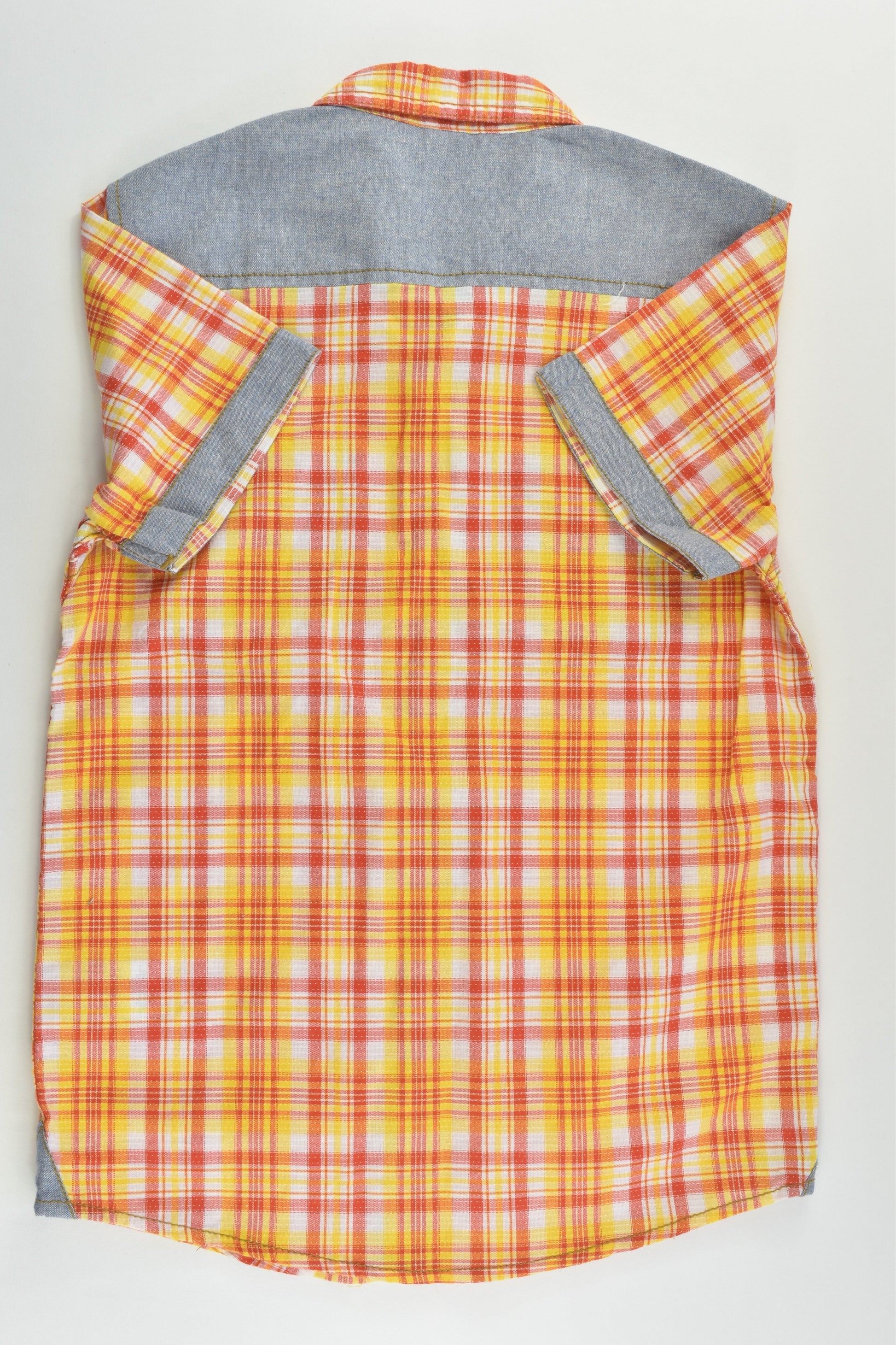 NEW Cool Kids Size 5-6 Checked/Denim Shirt
