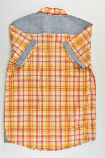 NEW Cool Kids Size 5-6 Checked/Denim Shirt