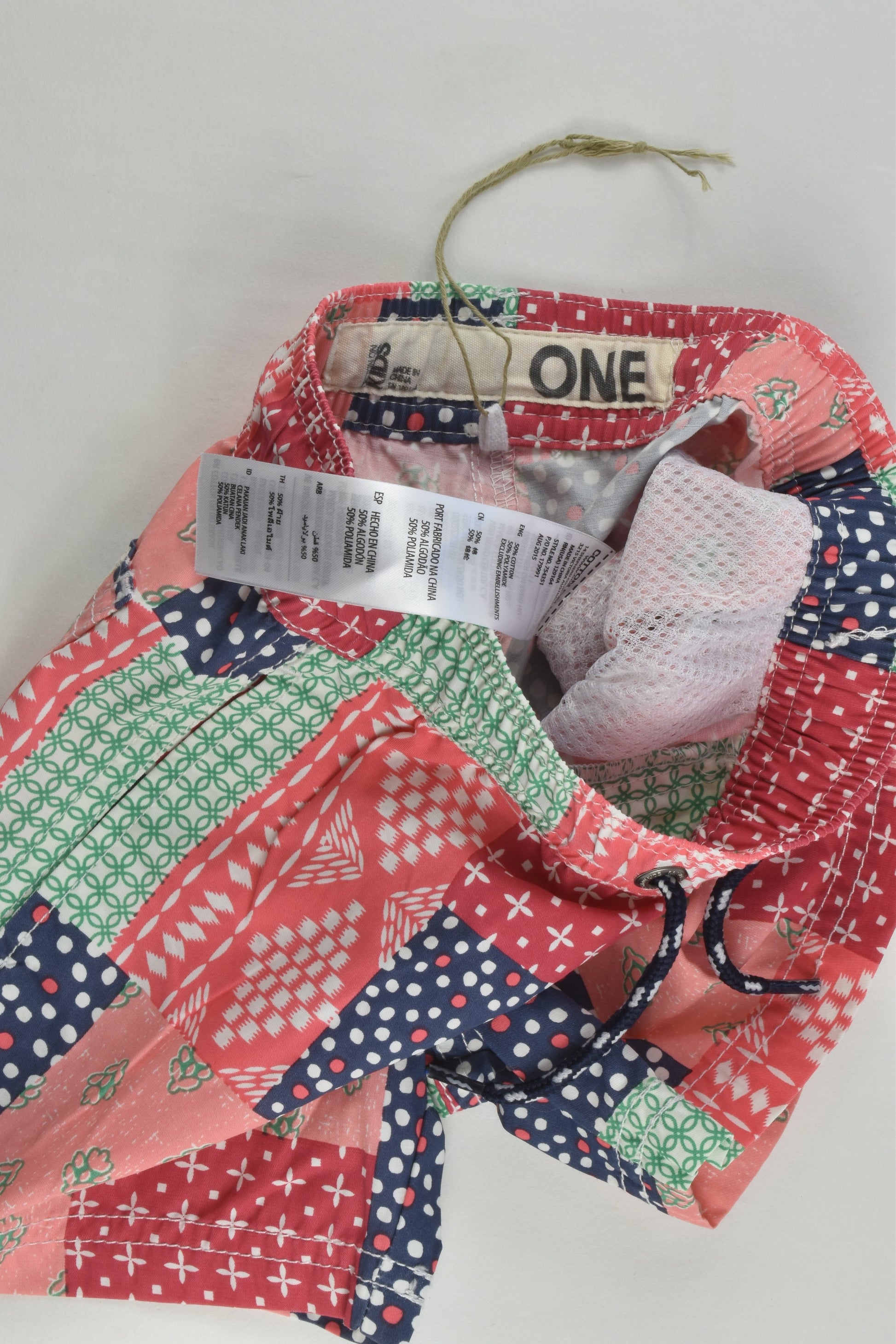 NEW Cotton On Kids Size 1 Colourful 'Isla Sola' Board Shorts