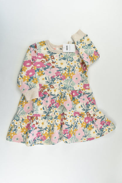 NEW Cotton On Kids Size 2 Floral Sweater Dress