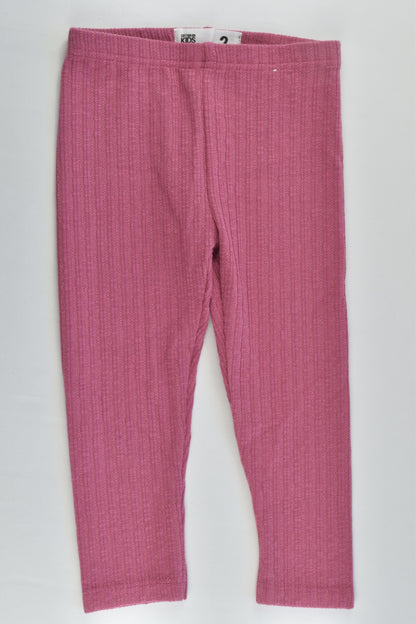 NEW Cotton On Kids Size 2 Ribbed Leggings