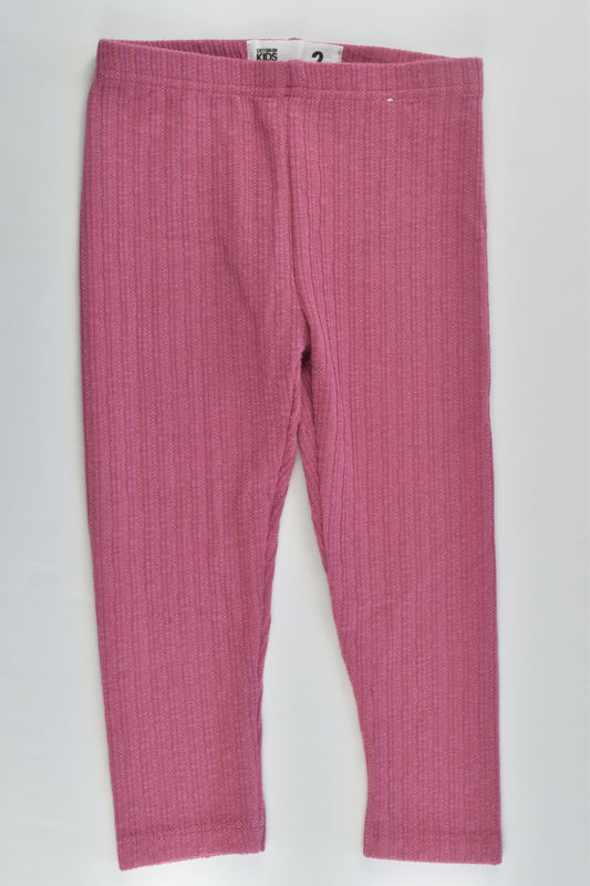 NEW Cotton On Kids Size 2 Ribbed Leggings