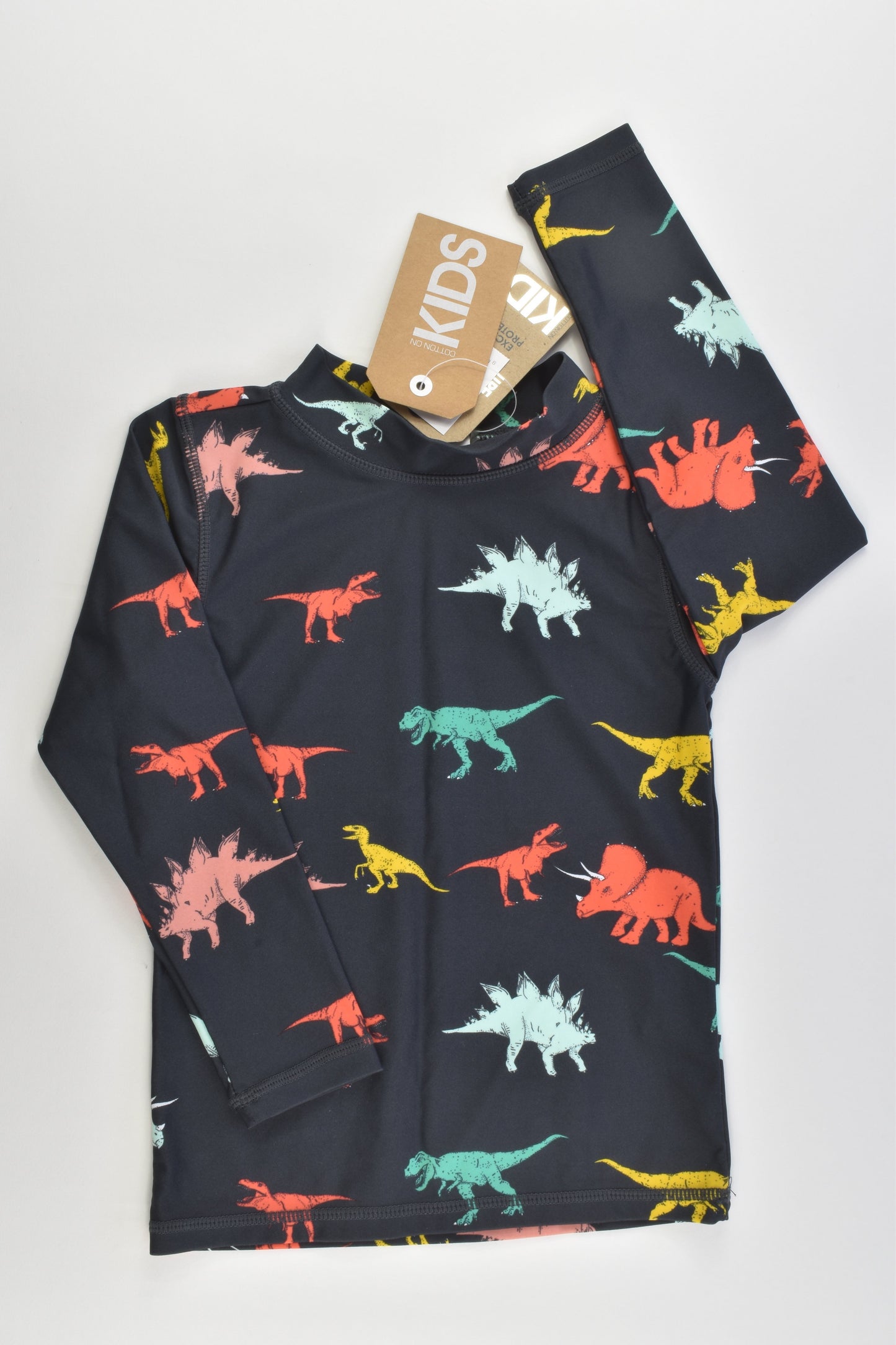 NEW Cotton On Kids Size 4 Dinosaur Rashie Top
